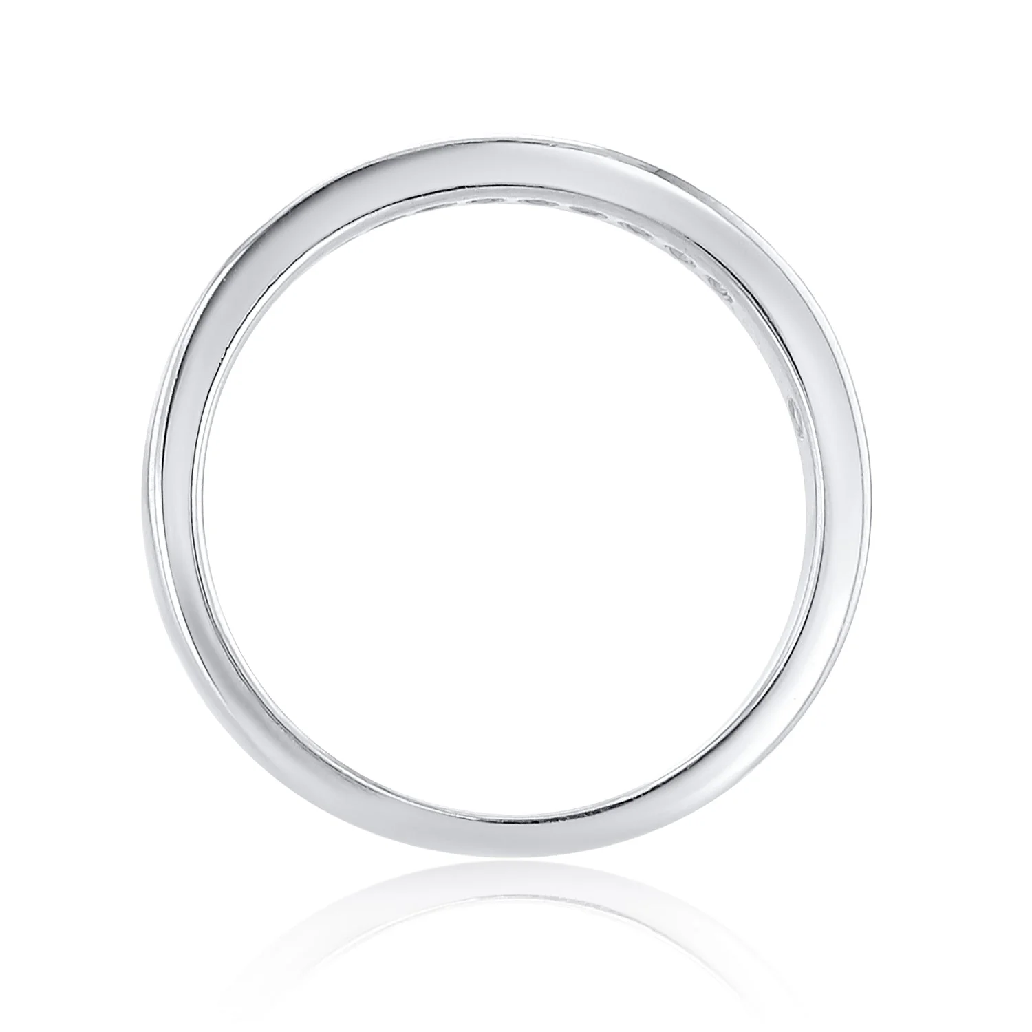 0.25 Carat Round Diamond Channel Set Band in Platinum - Image 3