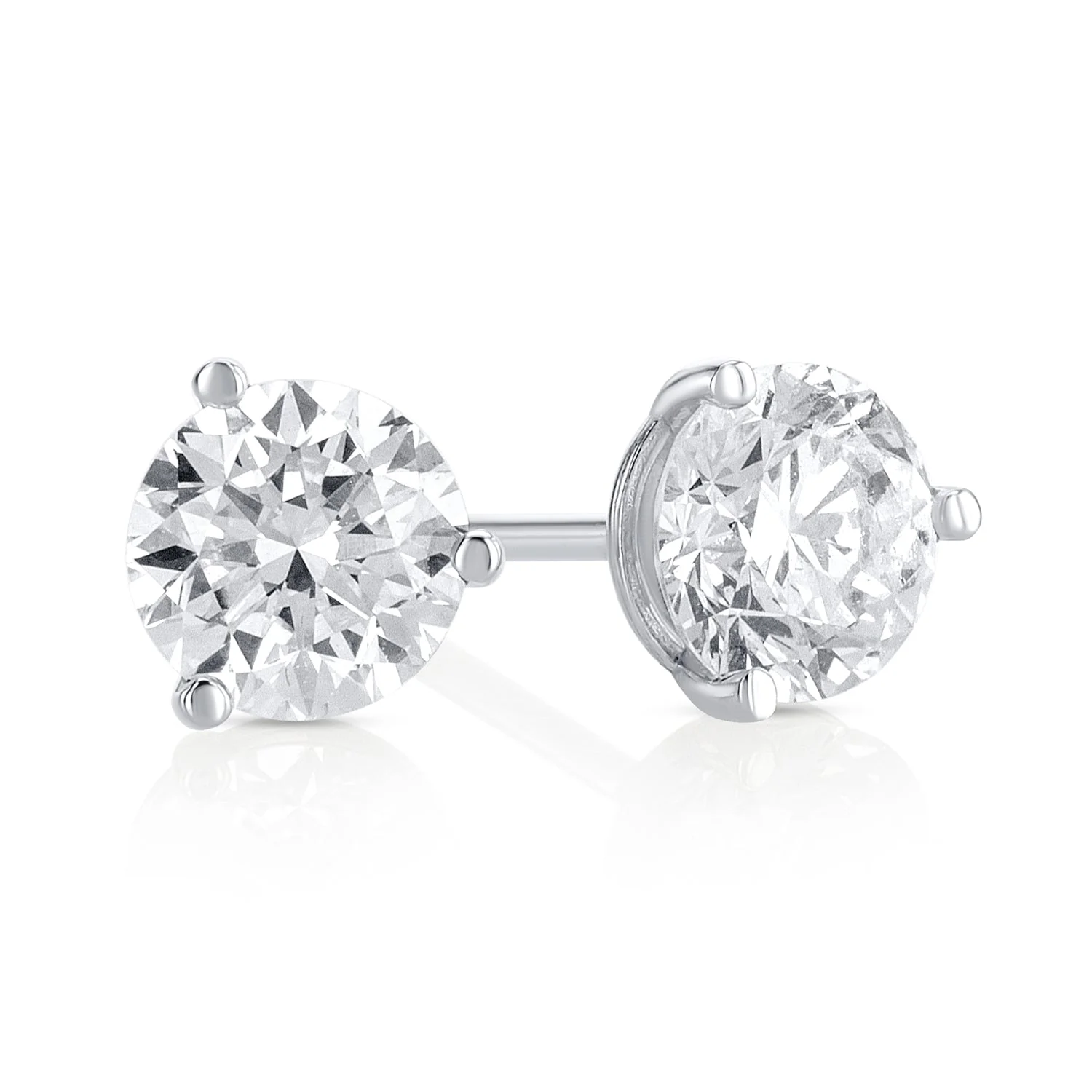 .72 Carats Lab Grown Diamond Stud Earrings