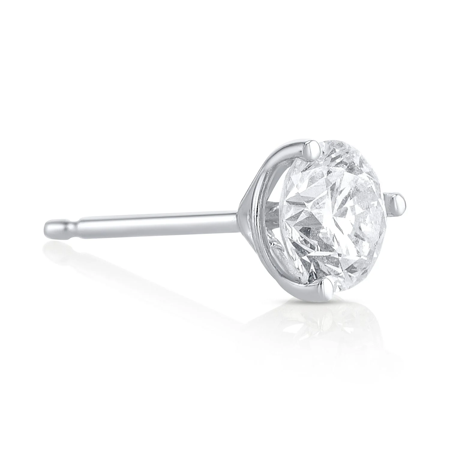.72 Carats Lab Grown Diamond Stud Earrings - Image 2
