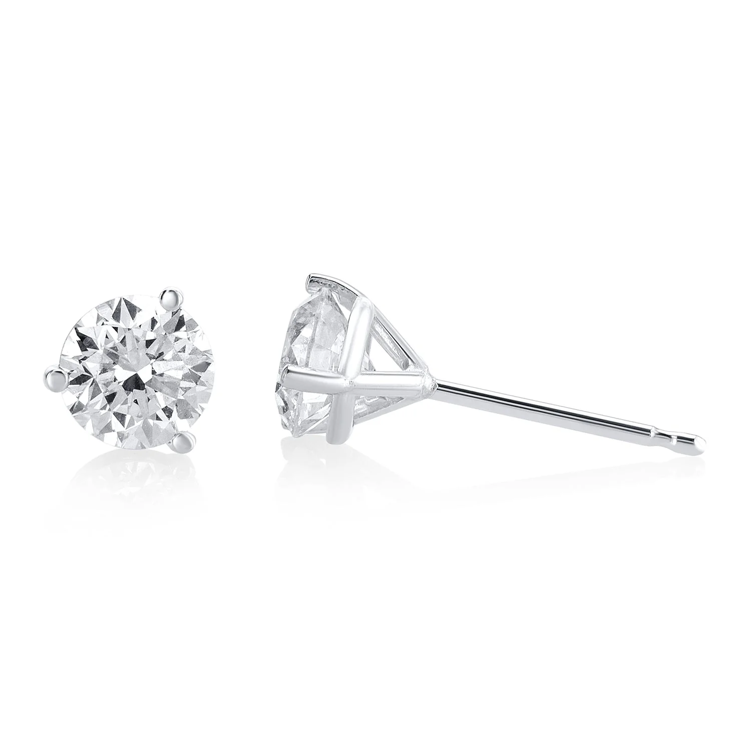.72 Carats Lab Grown Diamond Stud Earrings - Image 3