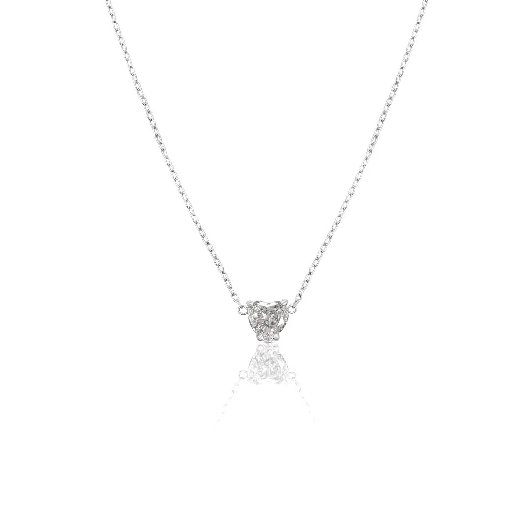.51 Carats Heart Shape Natural Diamond Solitaire Pendant