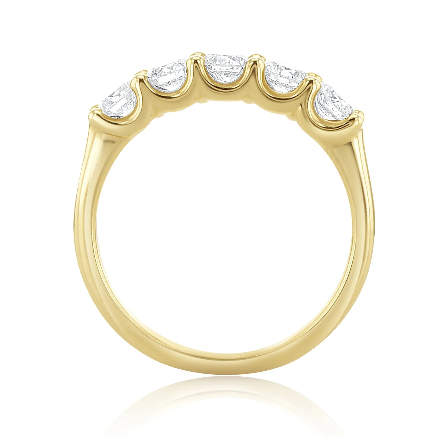 0.75 Carat Natural Diamond Band in 14K Yellow Gold - Image 3
