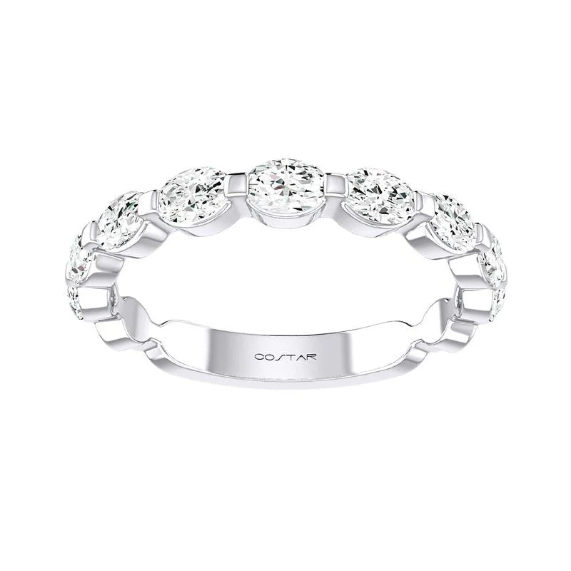 .81 Carats Oval Natural Diamond Band