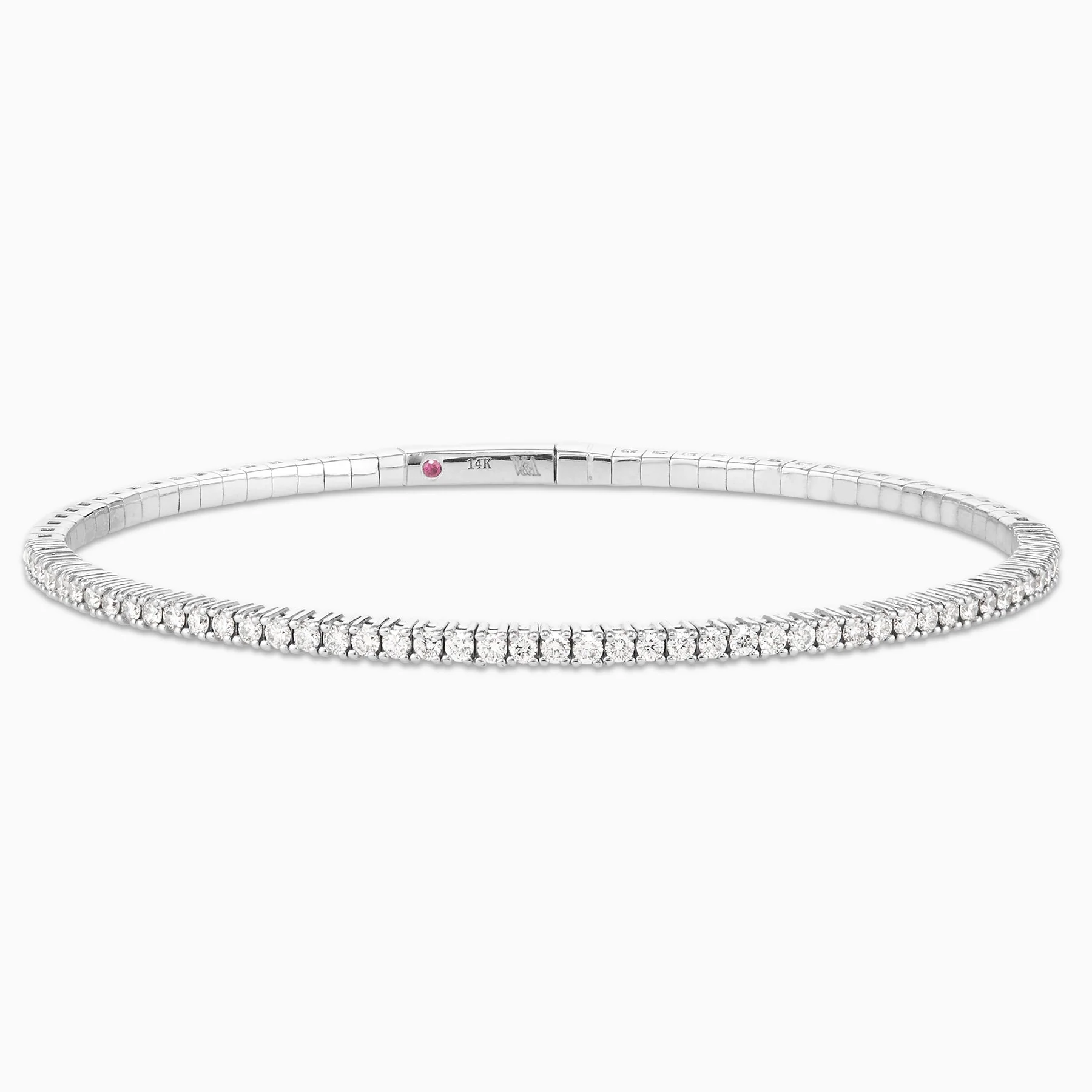 1.00 Carats Natural Diamond Flex Bangle