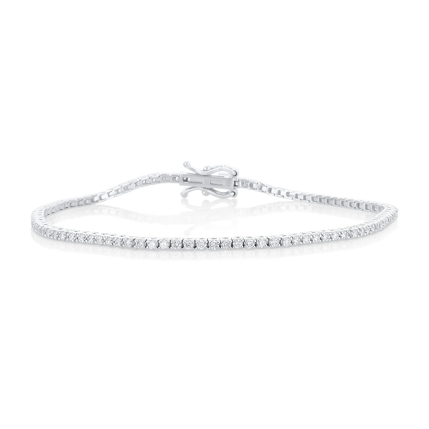 1.00 Carat Natural Diamond Tennis Bracelet