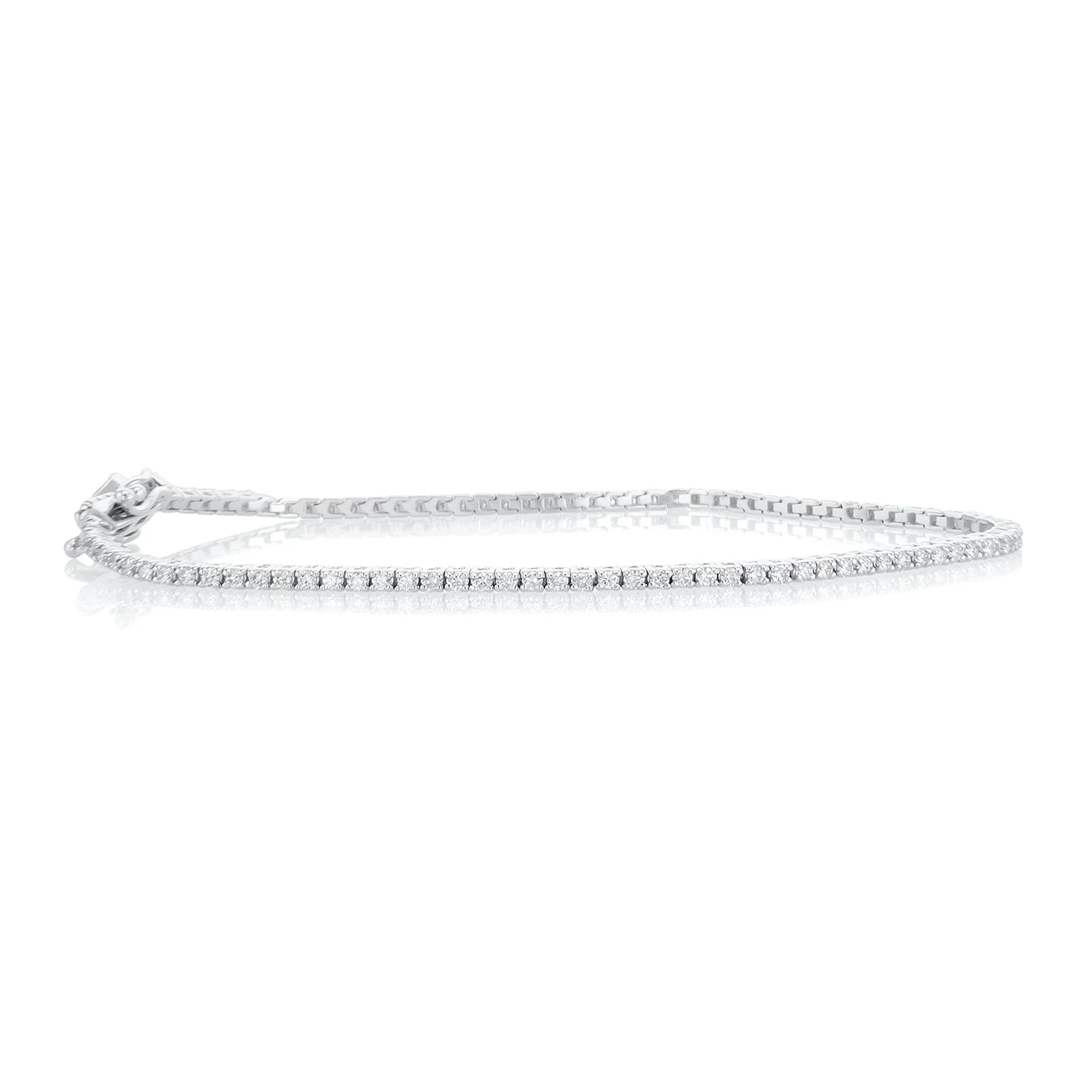 1.00 Carat Natural Diamond Tennis Bracelet - Image 2