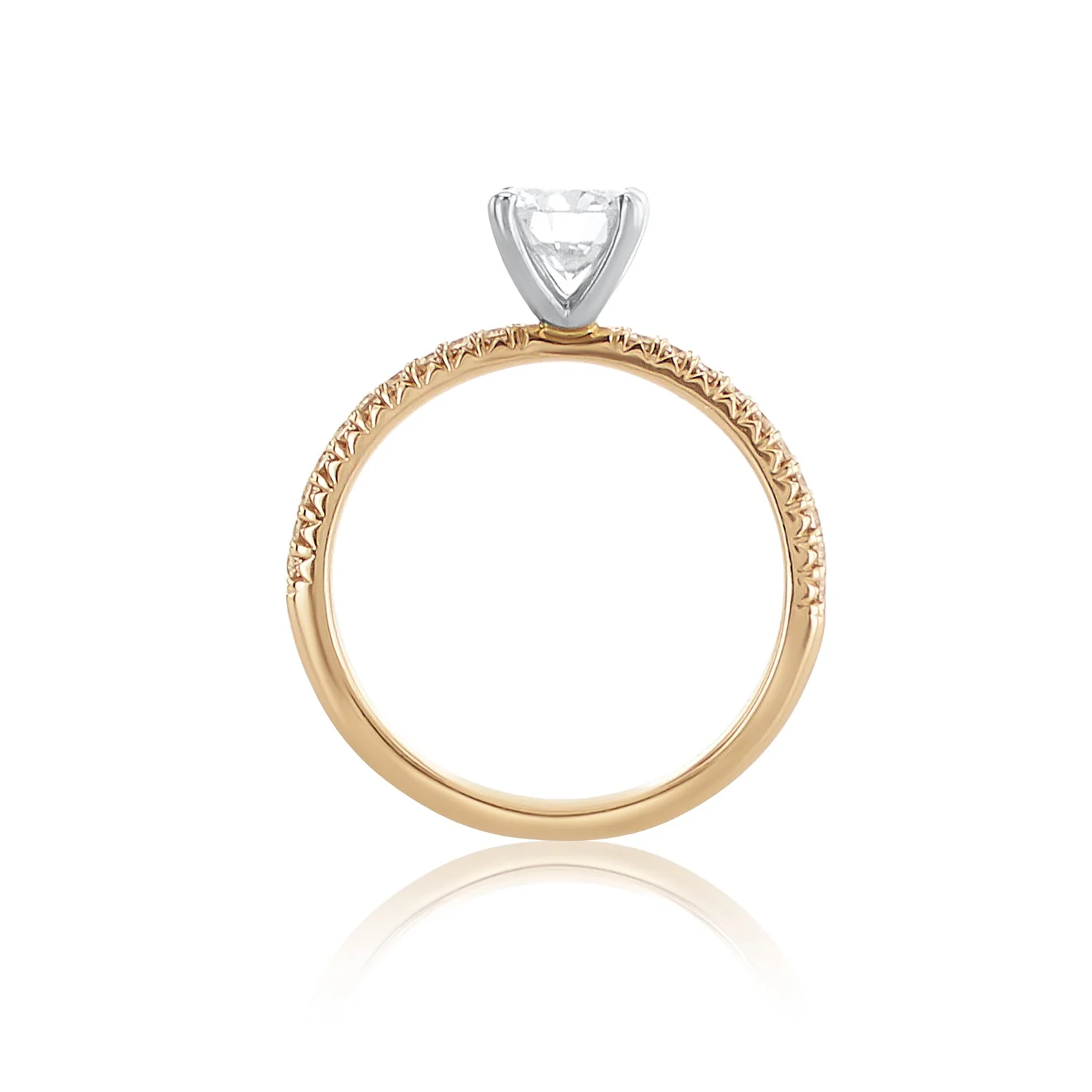 1.72 Carat Round Natural Diamond Engagement Ring - Image 3