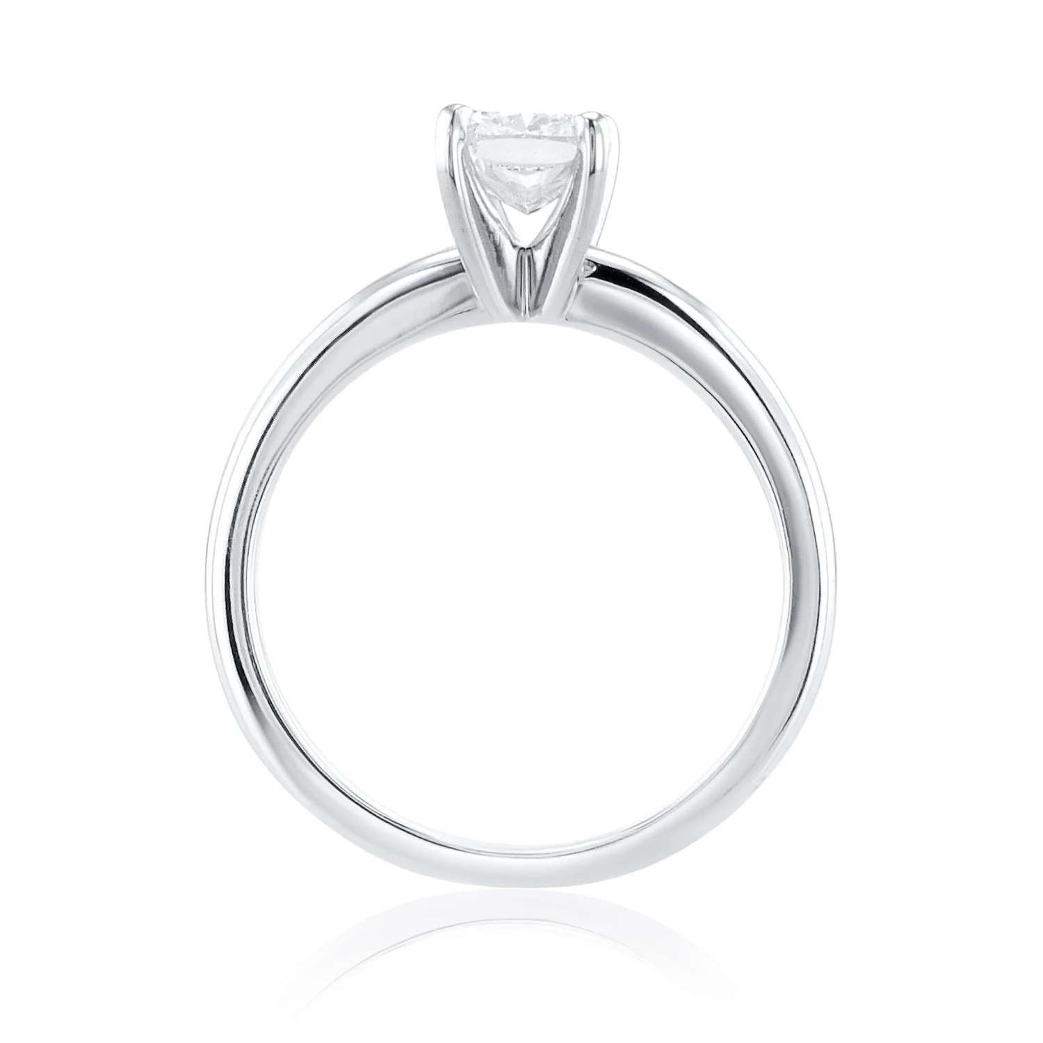 1.02 Carats Cushion Cut Lab Grown Solitaire Ring - Image 3