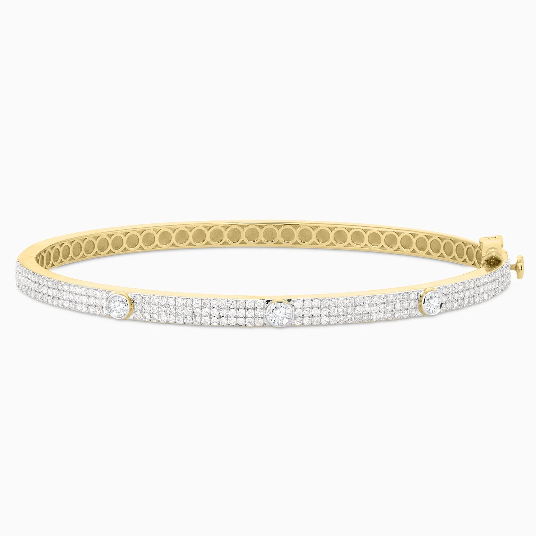 1.30 Carats Natural Diamond Pave' Bangle