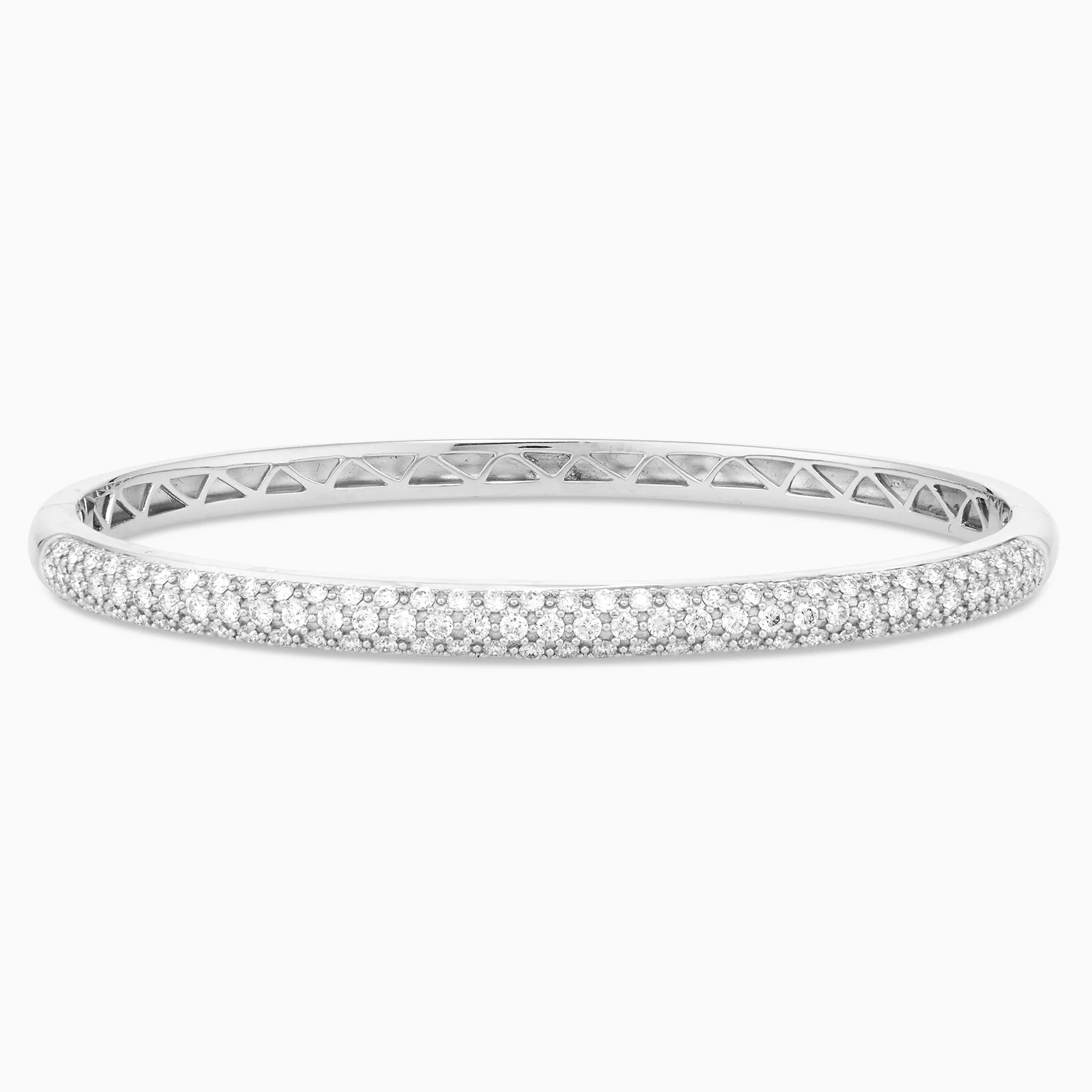1.55 Carats Natural Diamond Pave' Bangle