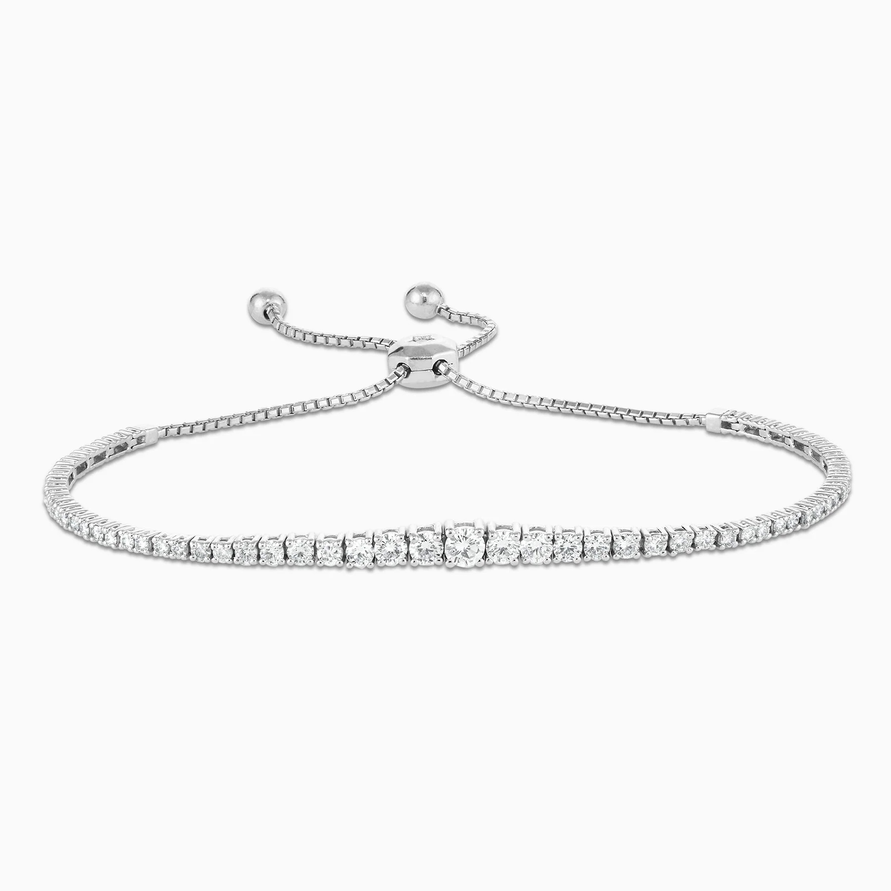 1.82 Carats Natural Diamond Bolo Bracelet