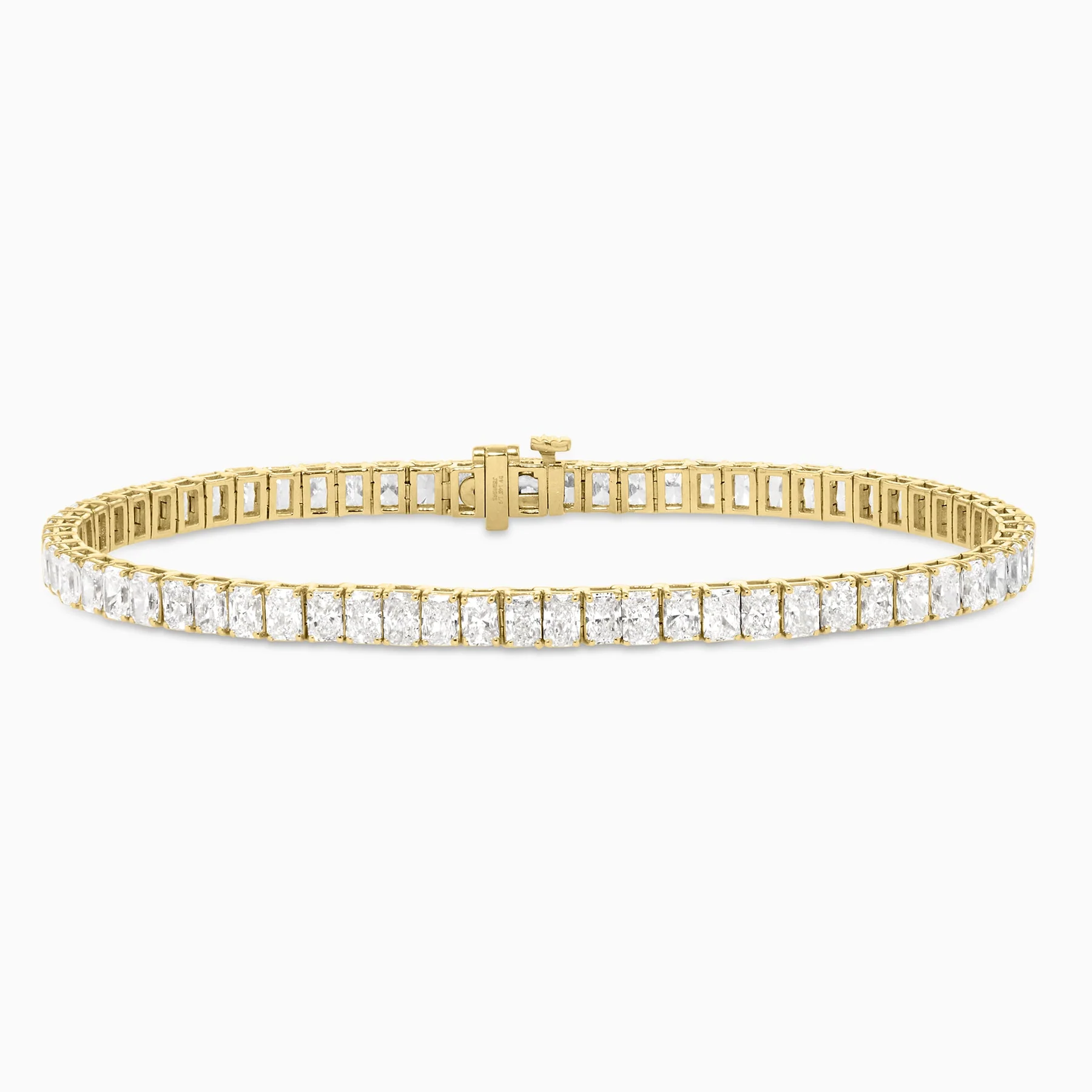 10.01 Carats Radiant Lab Grown Diamond Tennis Bracelet