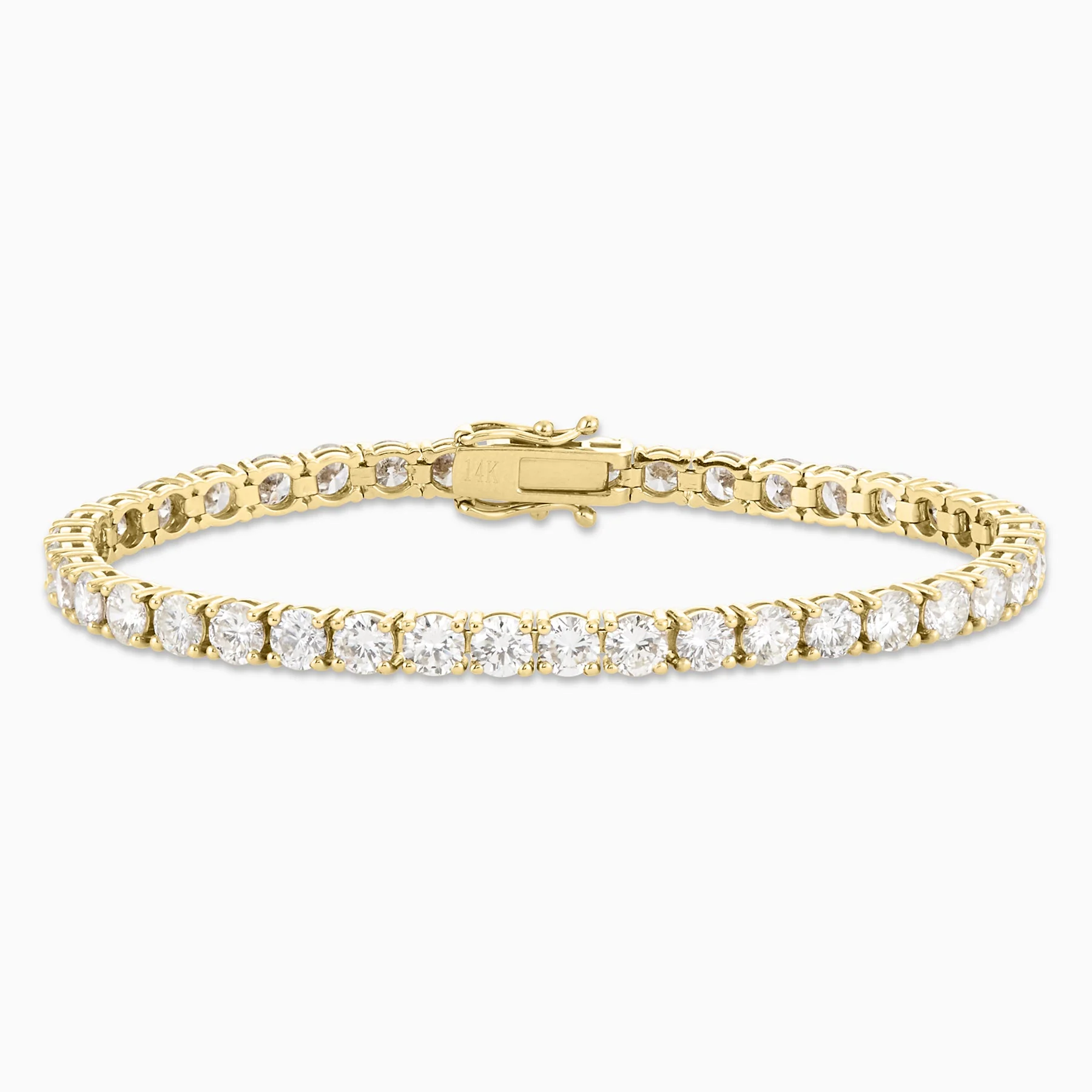 10.42 Carats Natural Diamond Tennis Bracelet