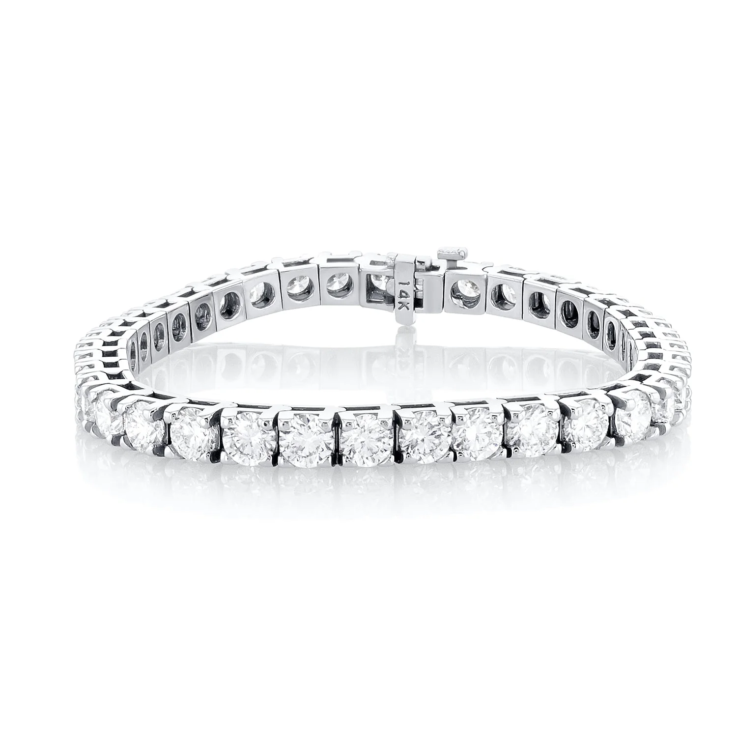 12.00 Carats Lab Grown Diamond Tennis Bracelet