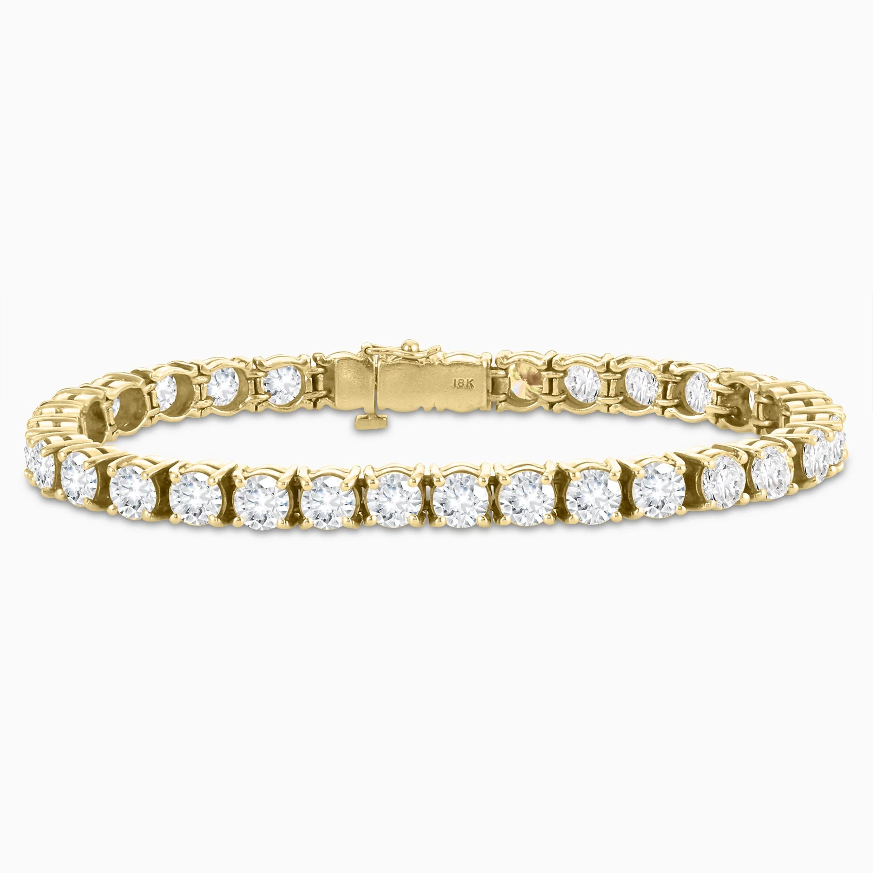 12.48 Carats Natural Diamond Tennis Bracelet
