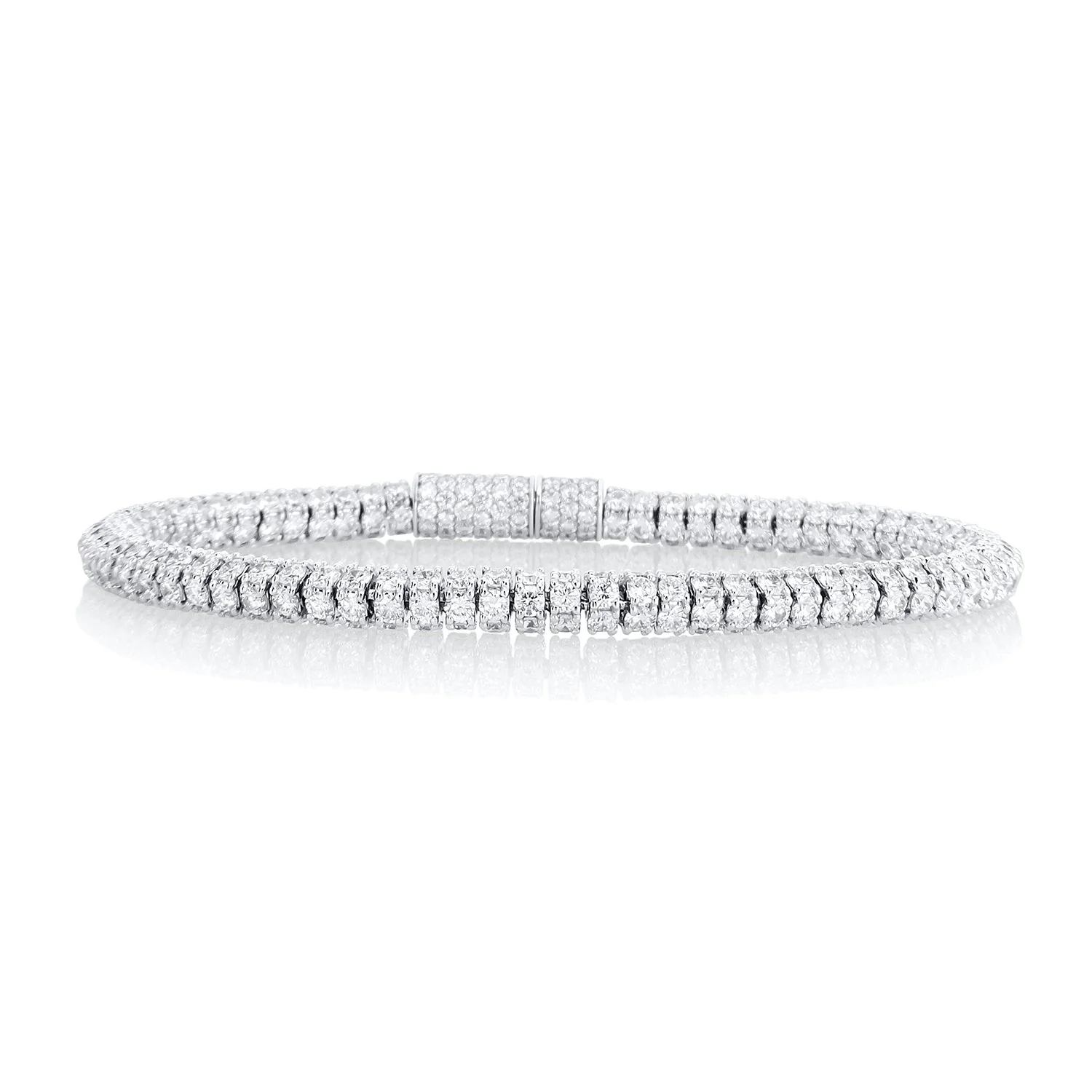 14.39 Carat Lab Grown Diamond Tube Bracelet