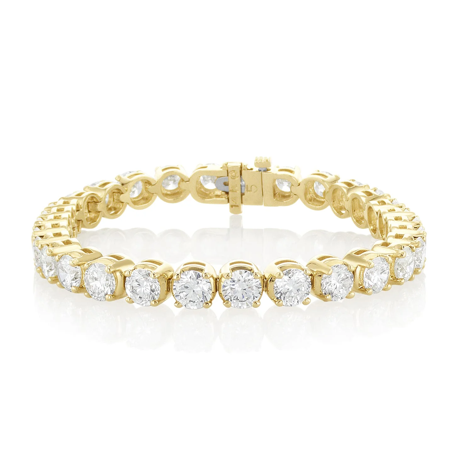 15.00 Carats Lab Grown Diamond Tennis Bracelet