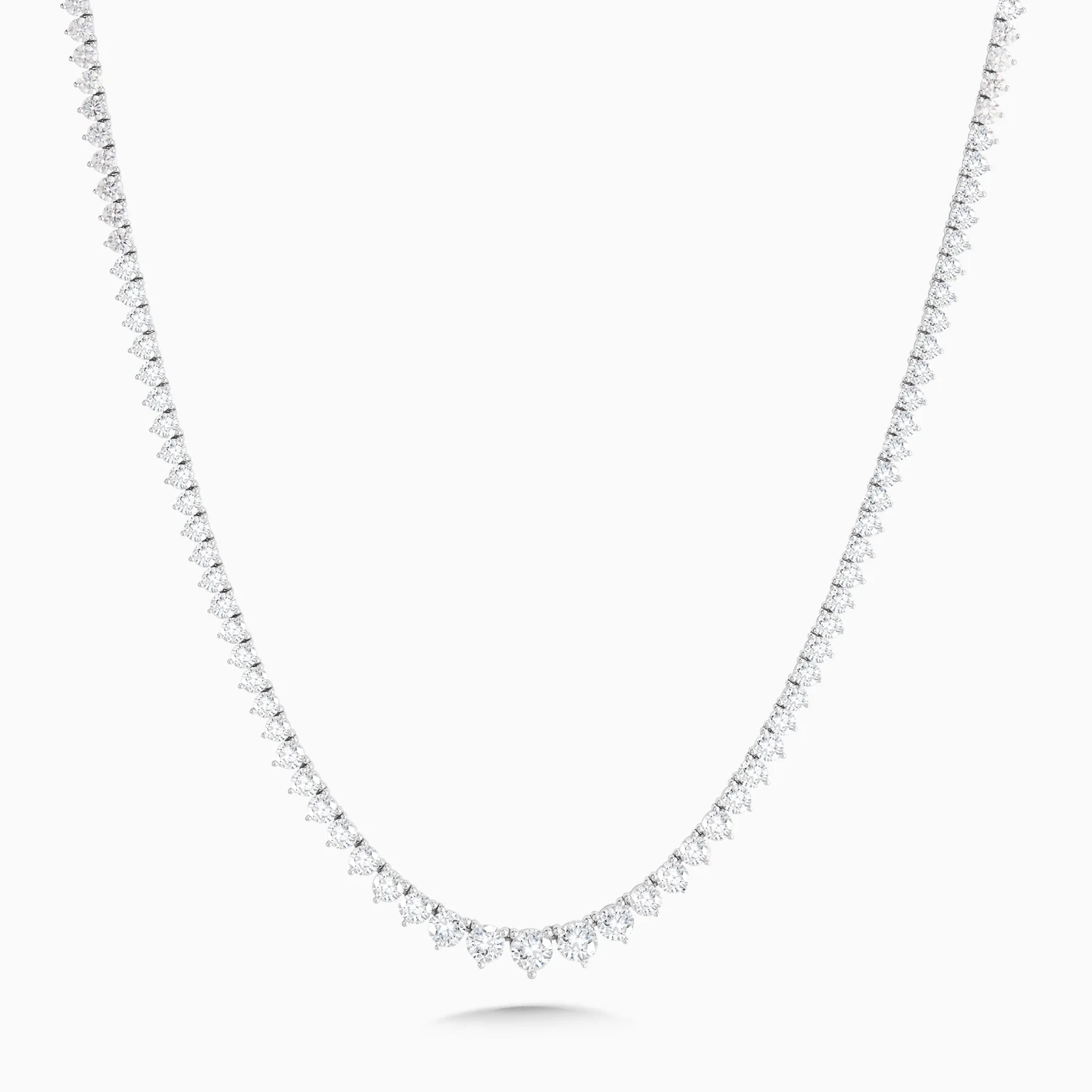 15.07 Carats Lab Grown Diamond Tennis Necklace