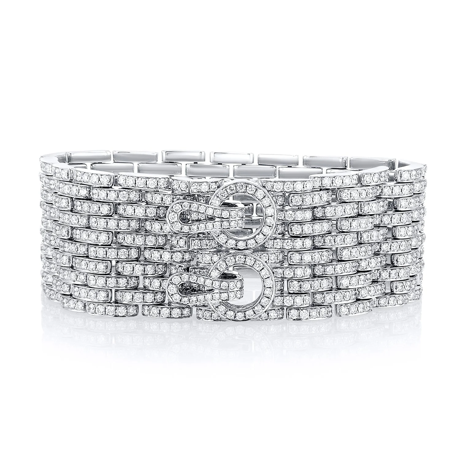 16.91 Carat Natural Diamond Carpet Bracelet