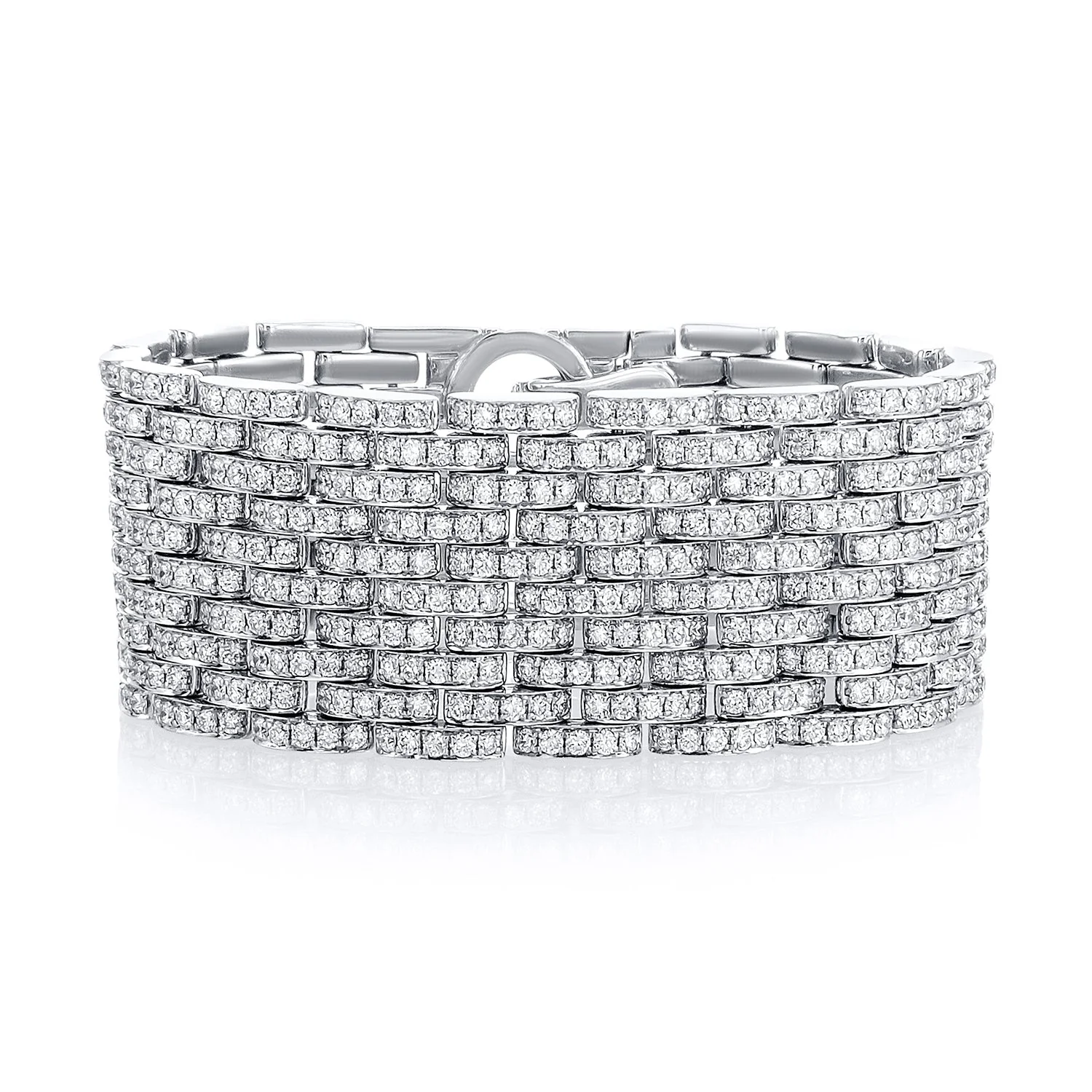 16.91 Carat Natural Diamond Carpet Bracelet - Image 2