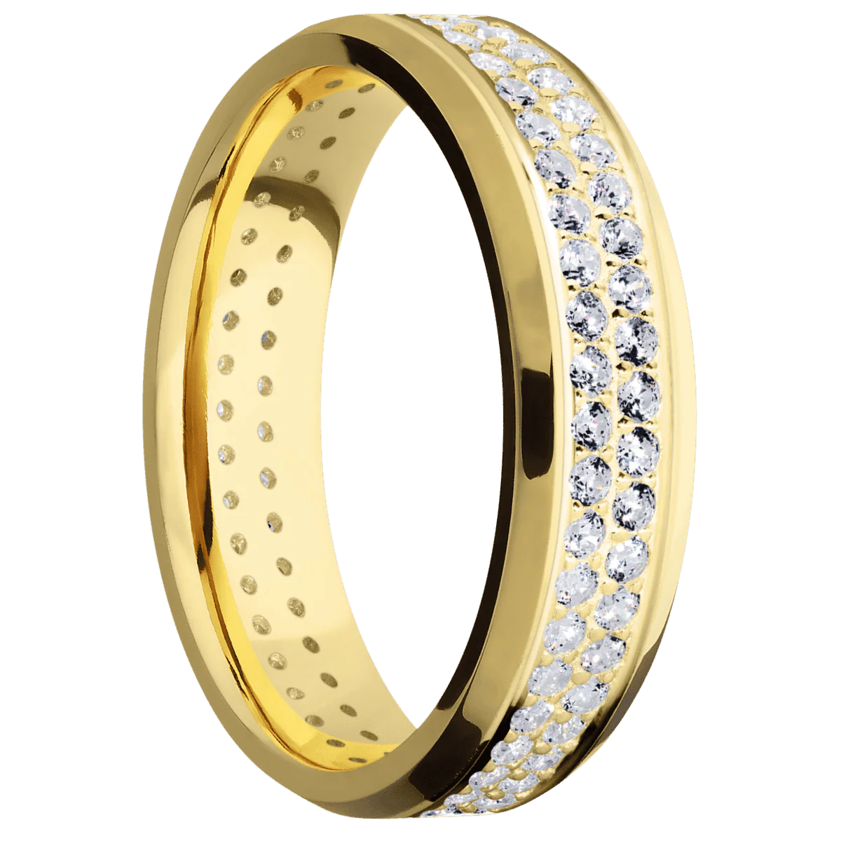 18K Yellow Gold + Polish , Polish Finish