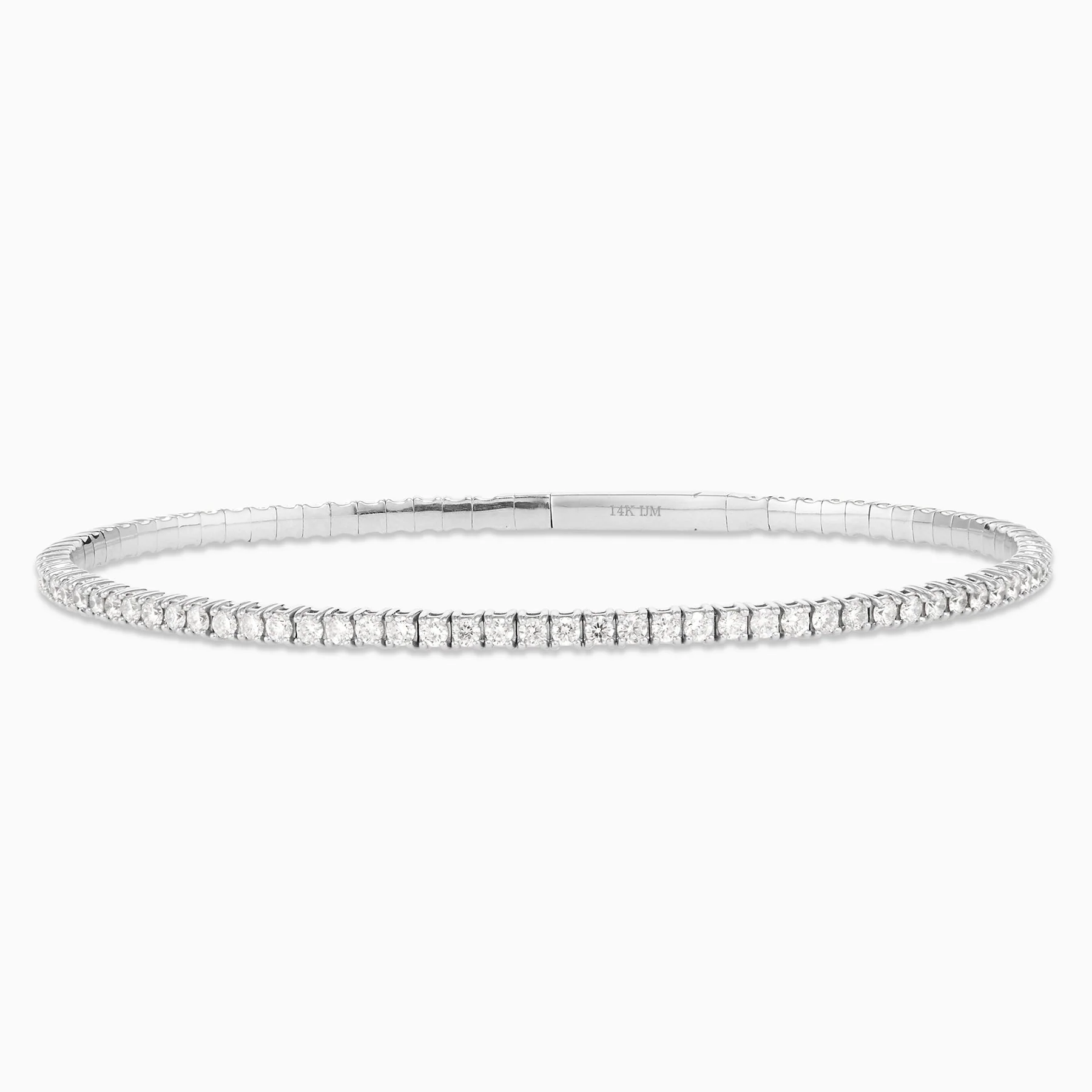 2.00 Carats Natural Diamond Flex Bangle