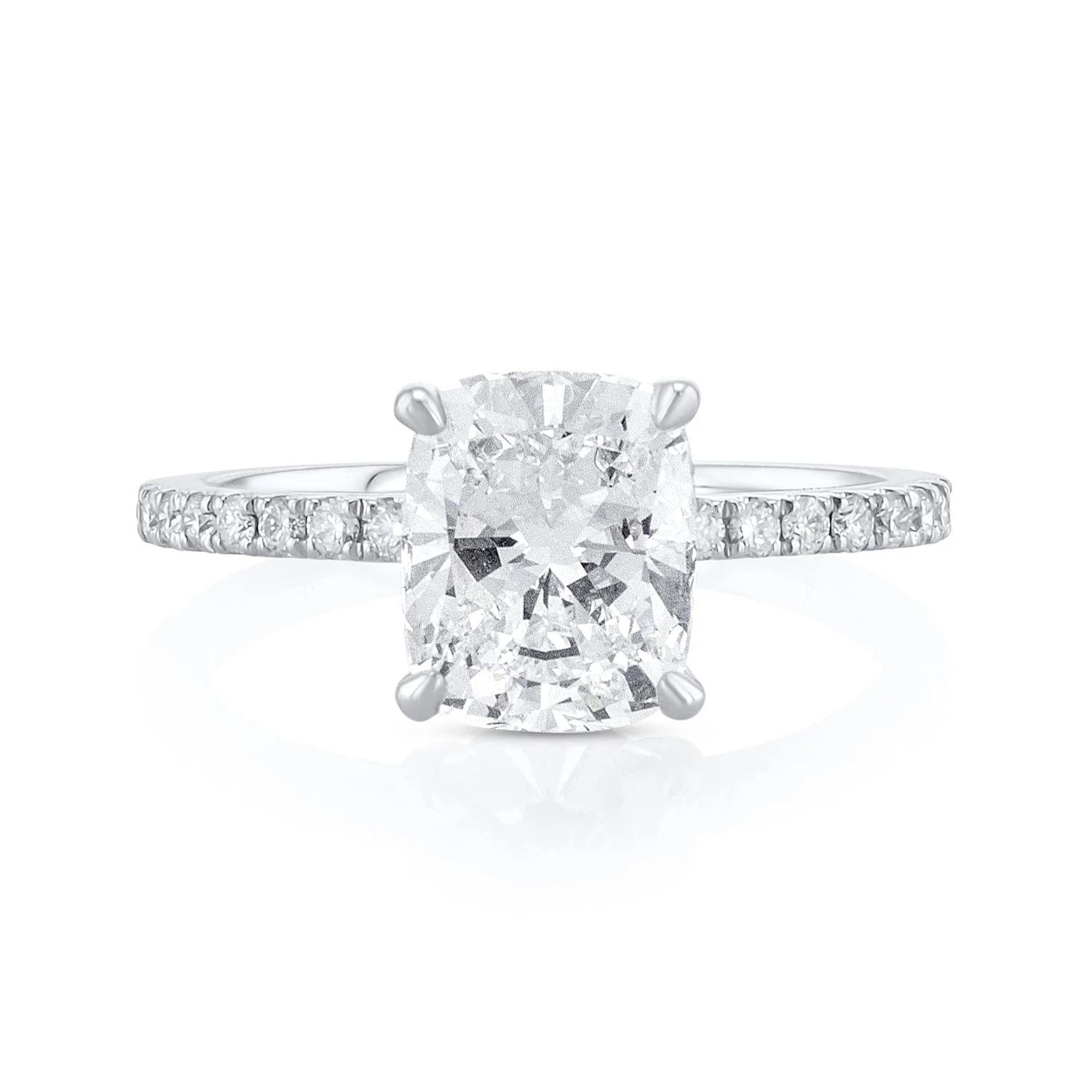 2.34 Carats Cushion Lab Grown Diamond Ring - Image 3