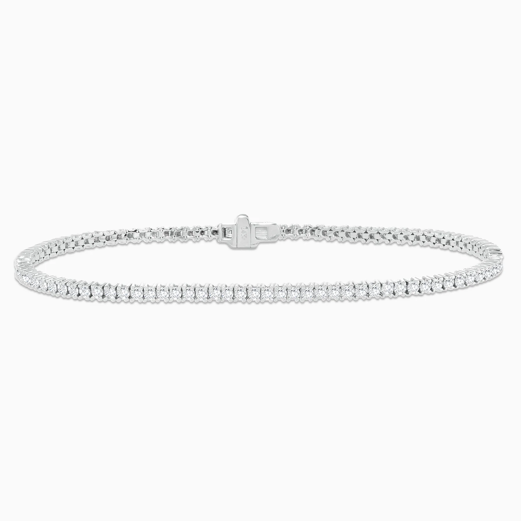 2.25 Carats Natural Diamond Tennis Bracelet