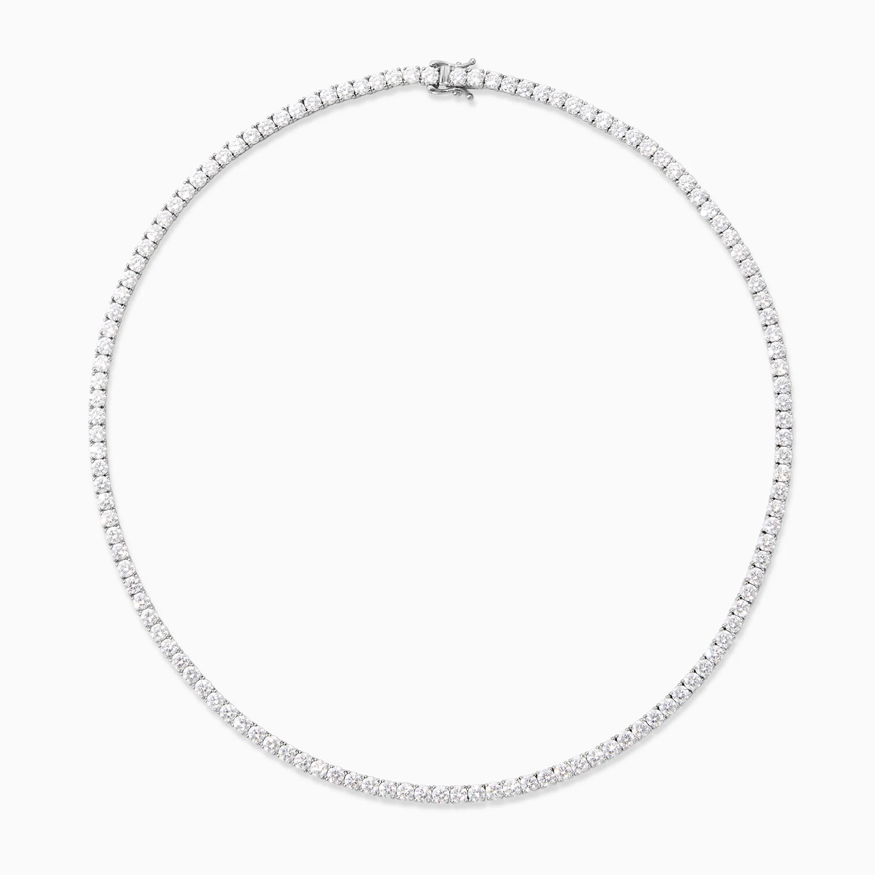 20.00 Carats Lab Grown Diamond Tennis Necklace