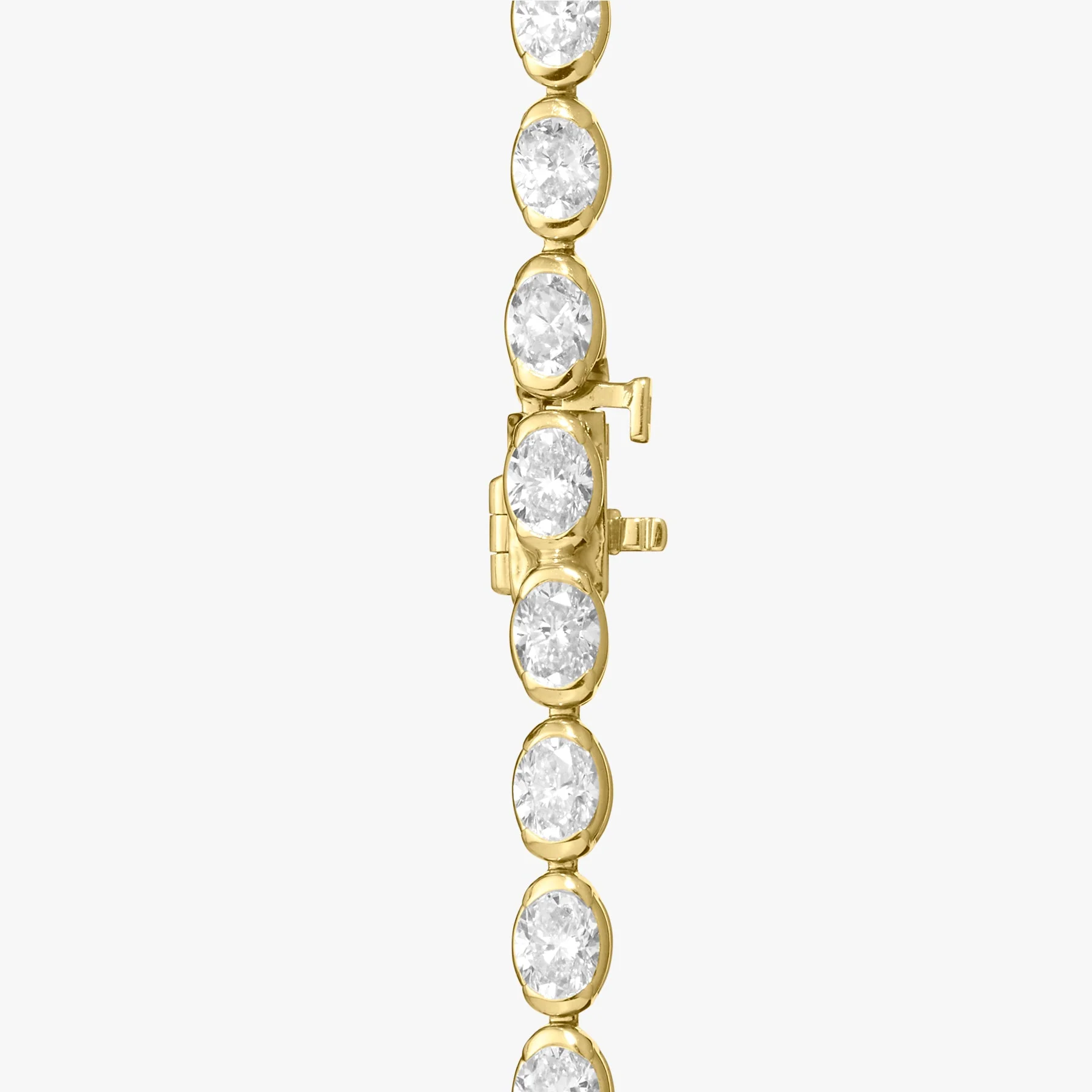 22.07 Carats Oval Natural Diamond Tennis Necklace - Image 3