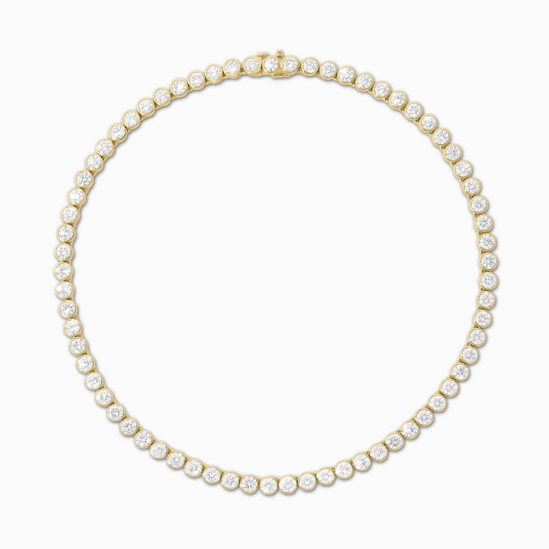 27.70 Carats Natural Diamond Bezel Necklace - Image 2