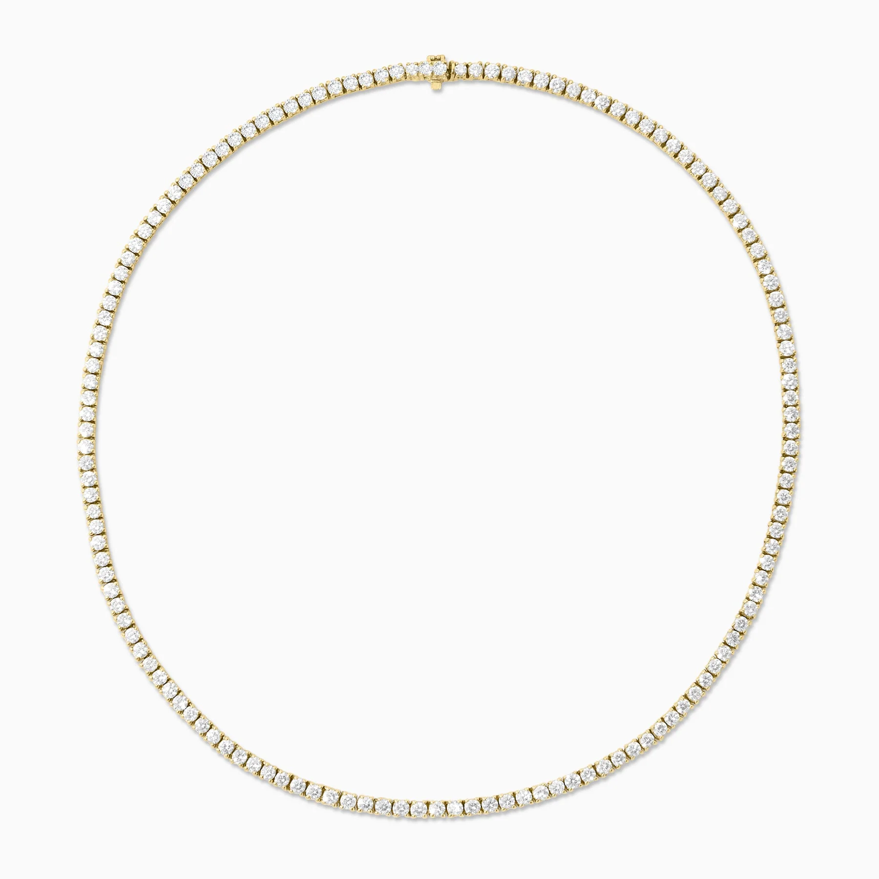 27.75 Carat Natural Diamond Tennis Necklace