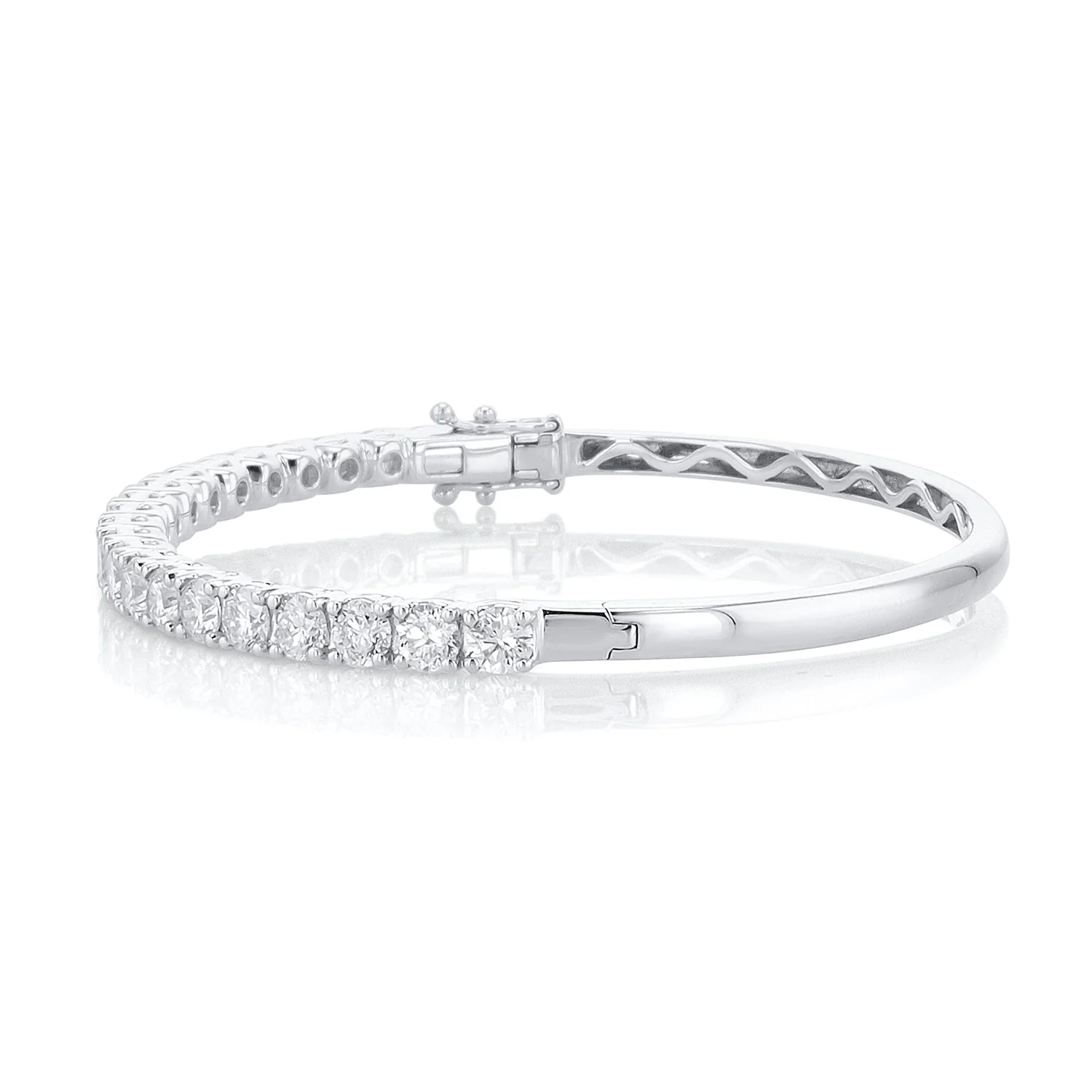 3.90 Carats Natural Diamond Bangle - Image 2