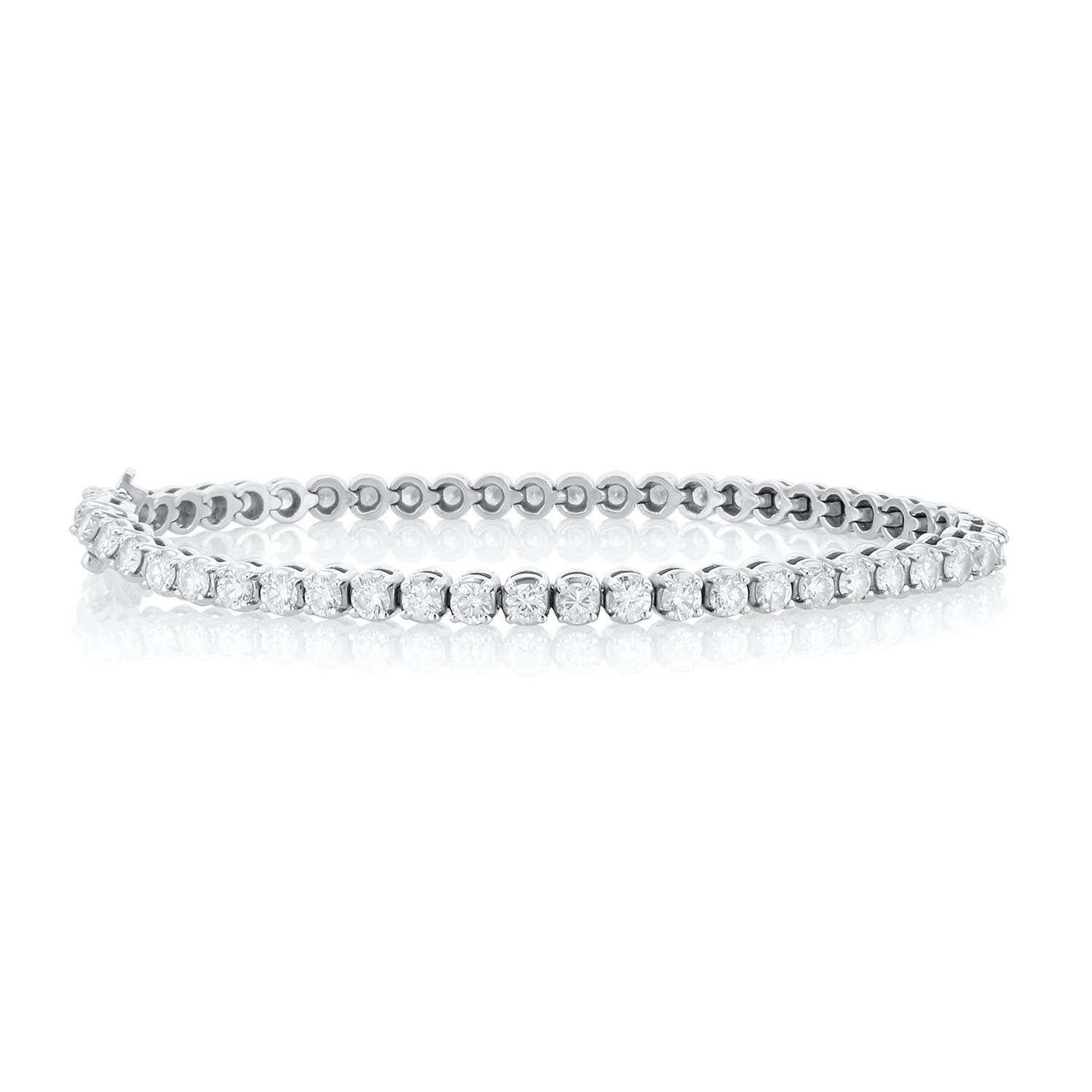 4.00 Carats Natural Diamond Tennis Bracelet - Image 2