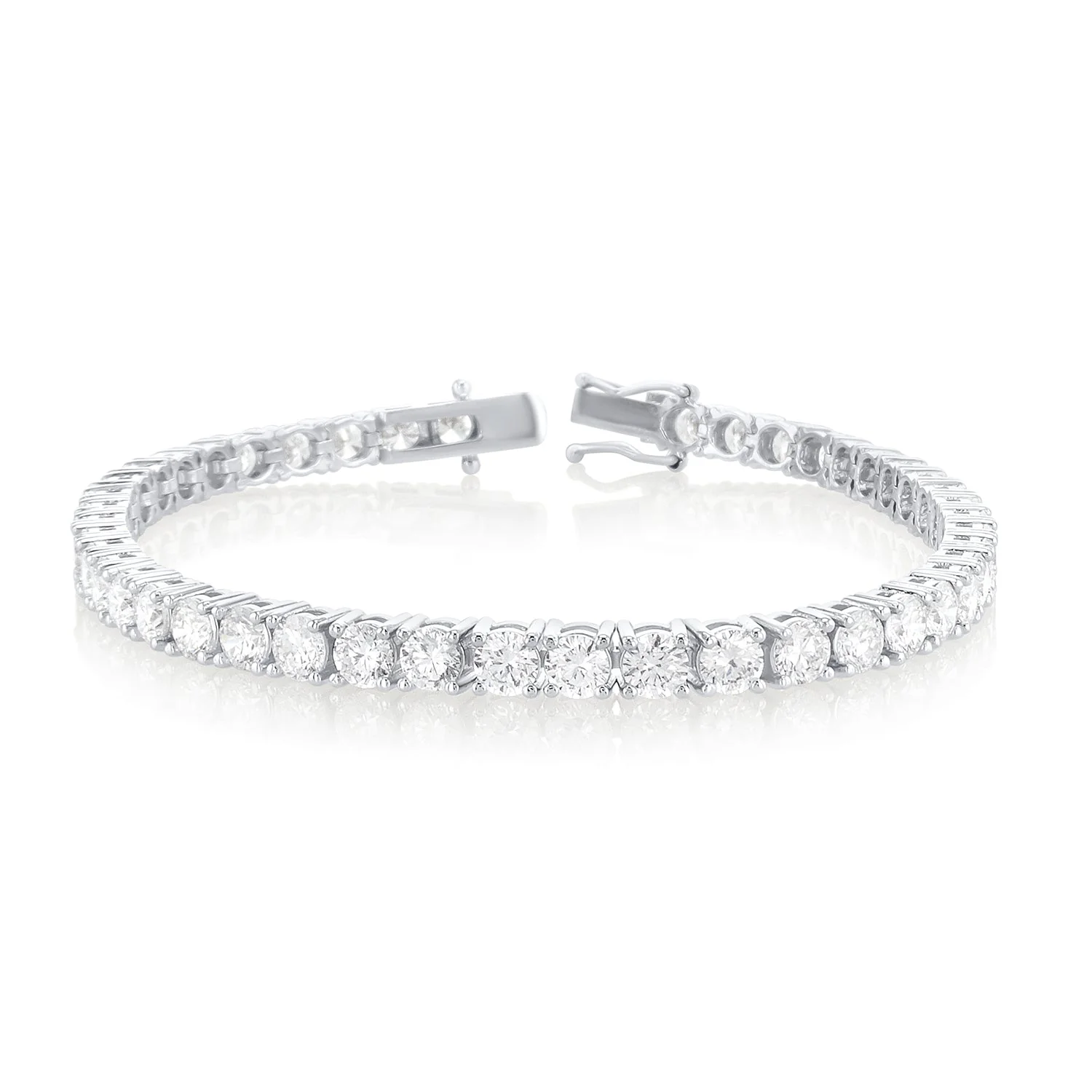 9.50 Carats Lab Grown Diamond Tennis Bracelet