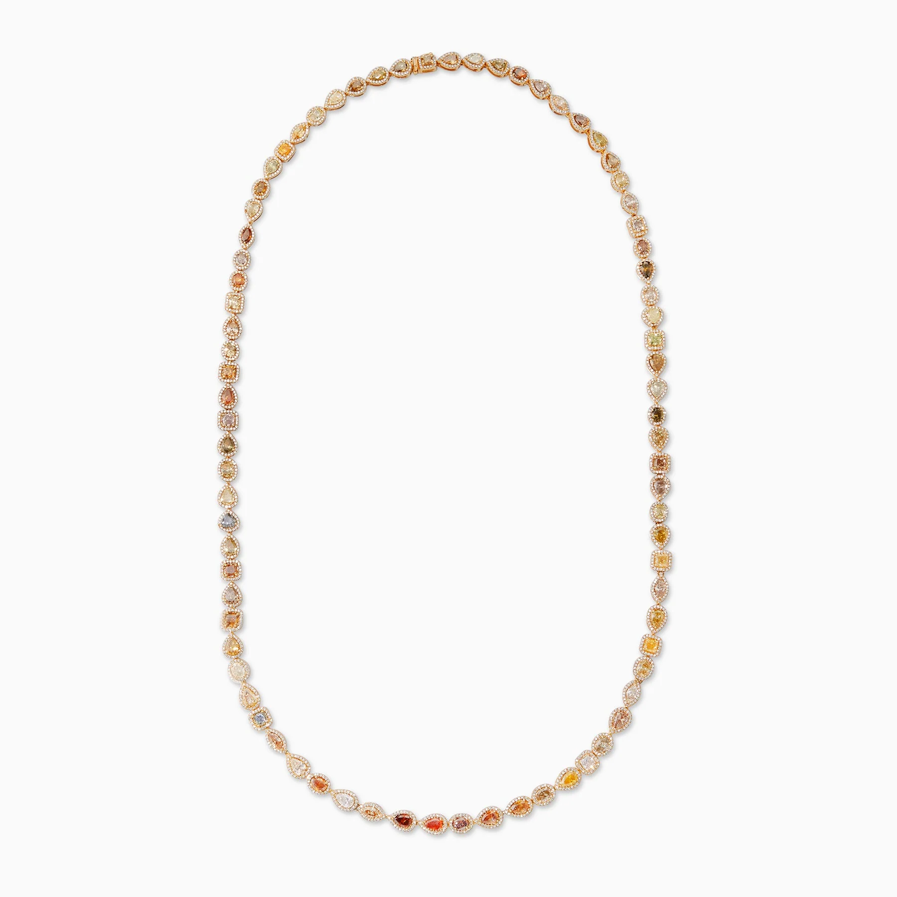 48.90 Carats Fancy Multi Color Natural Diamond Necklace - Image 3