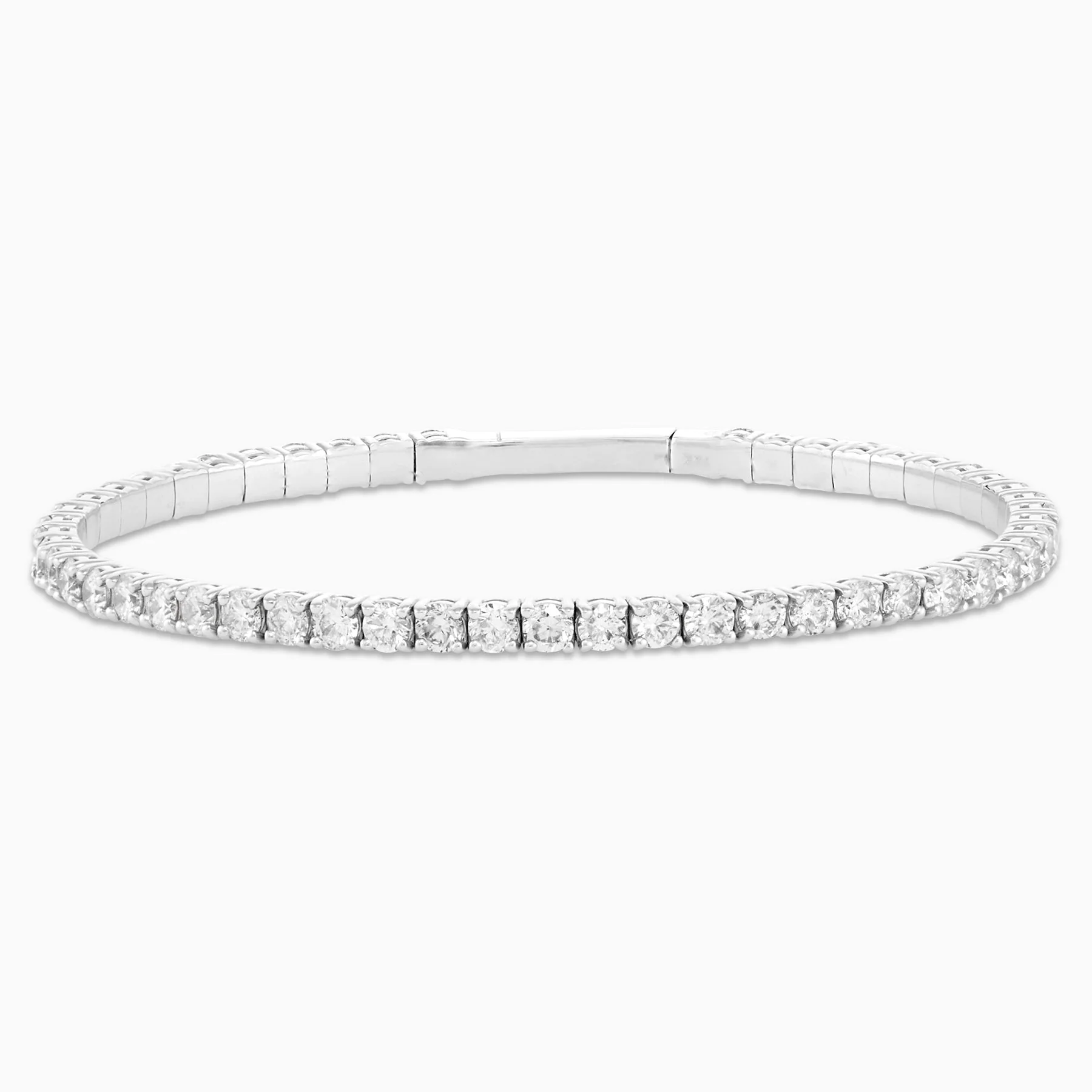 5.00 Carats Natural Diamond Flex Bangle