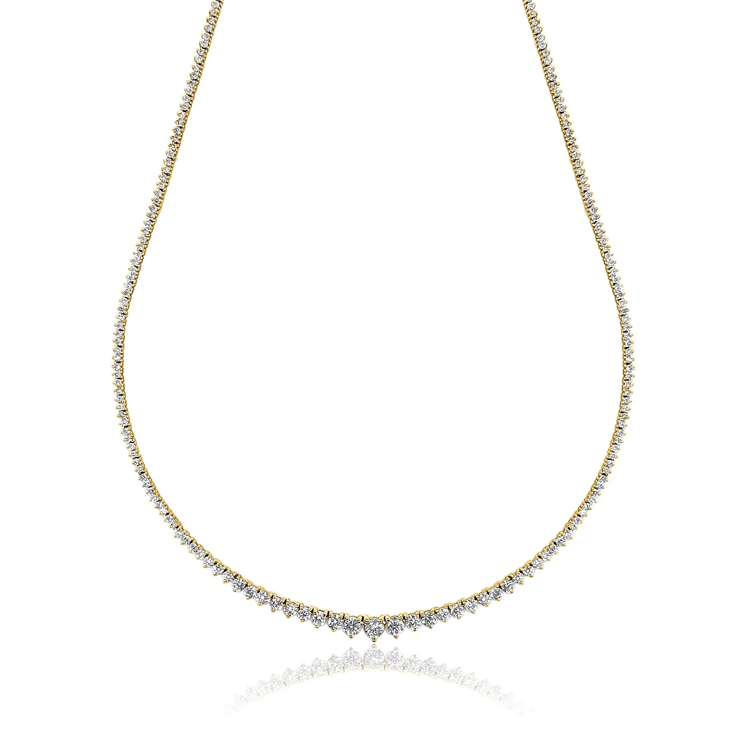 4.90 Carats Natural Diamond Tennis Necklace - Image 2