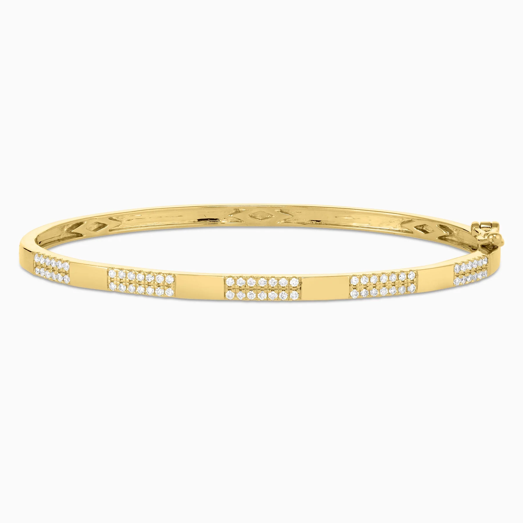 .55 Carats Natural Diamond Pave' Bangle