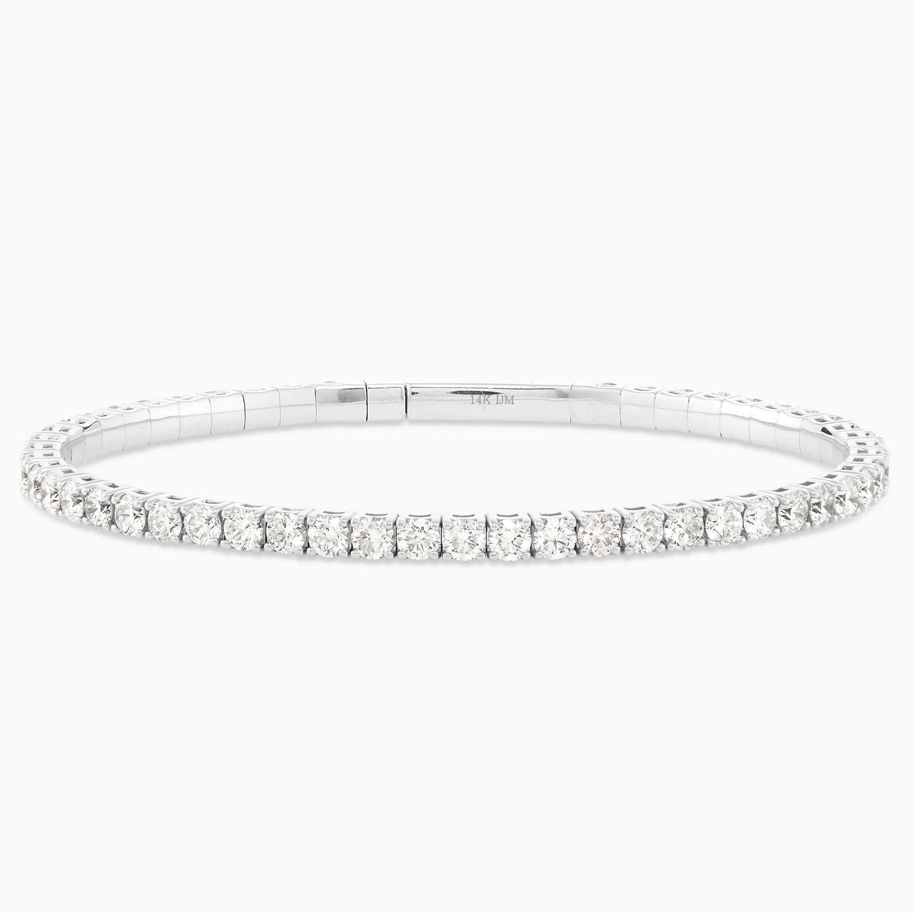6.00 Carats Natural Diamond Flex Bangle