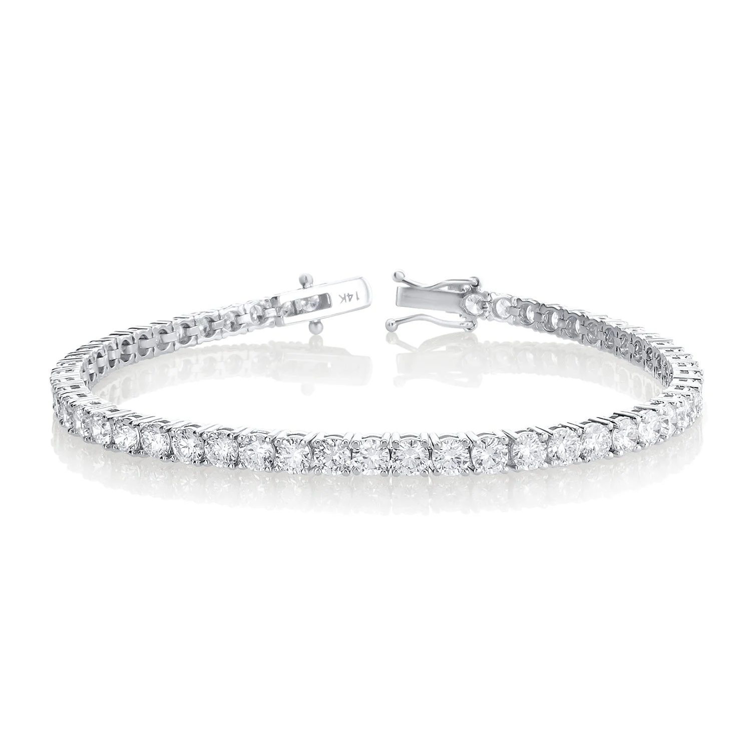 6.50 Carats Lab Grown Diamond Tennis Bracelet