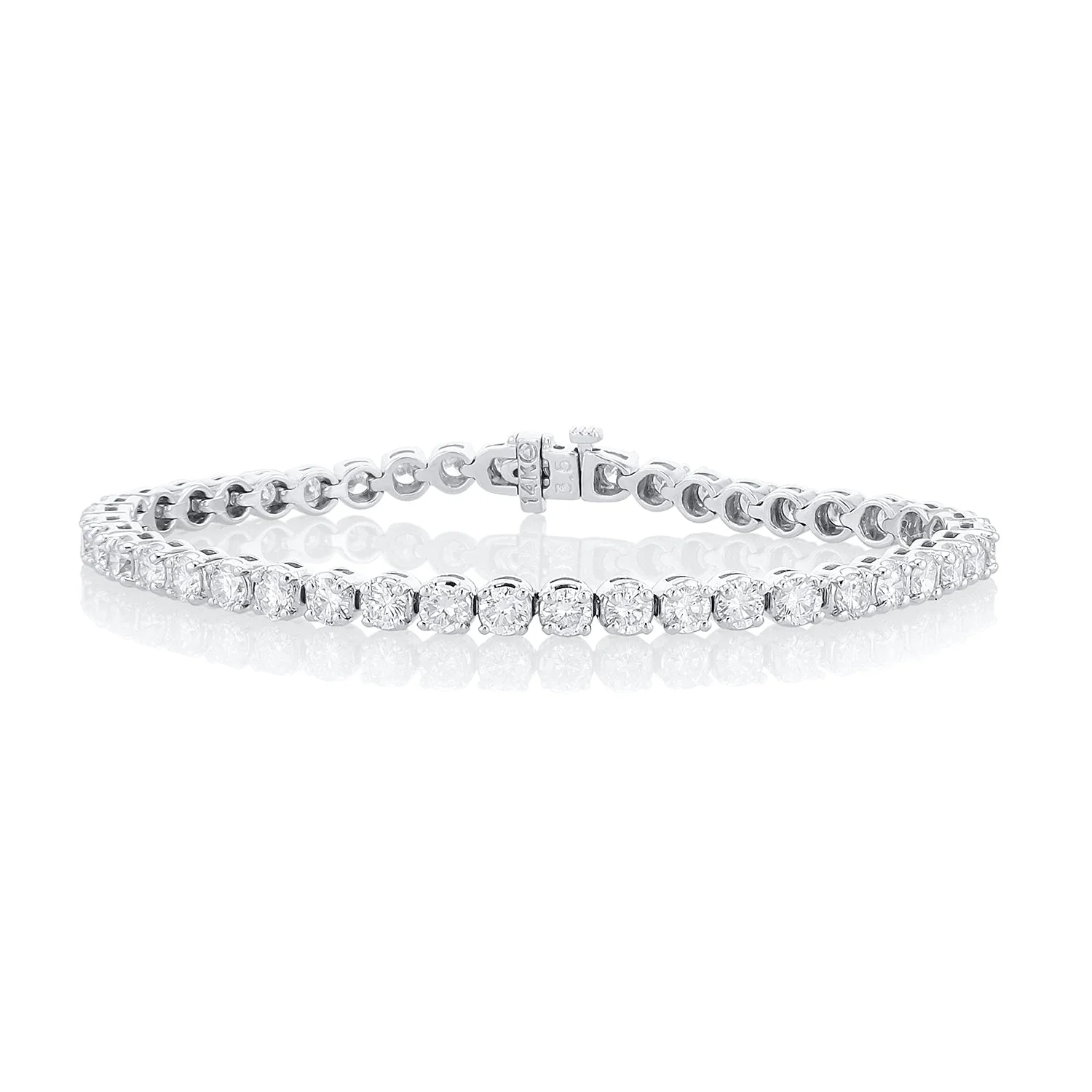 7.00 Carat Natural Diamond Tennis Bracelet