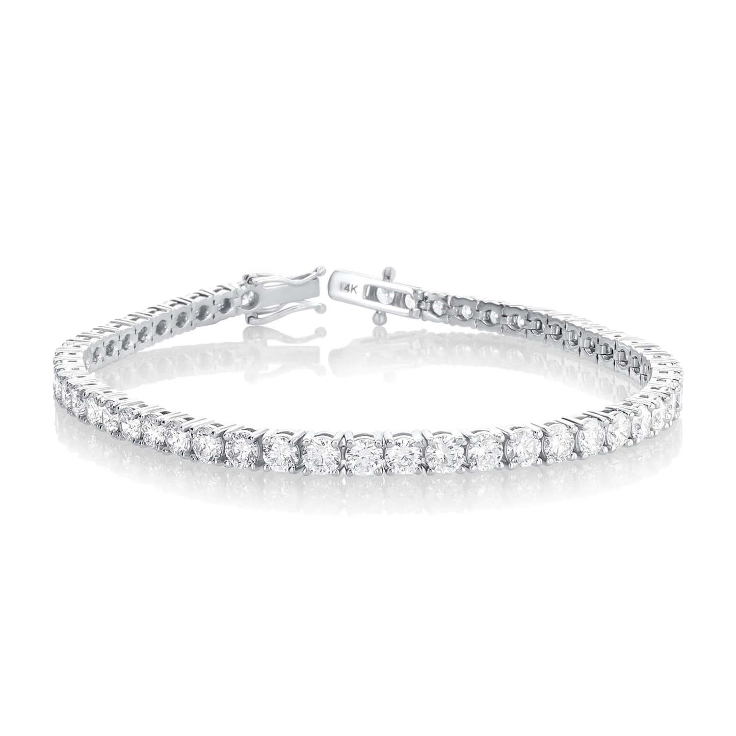 7.00 Carats Lab Grown Diamond Tennis Bracelet