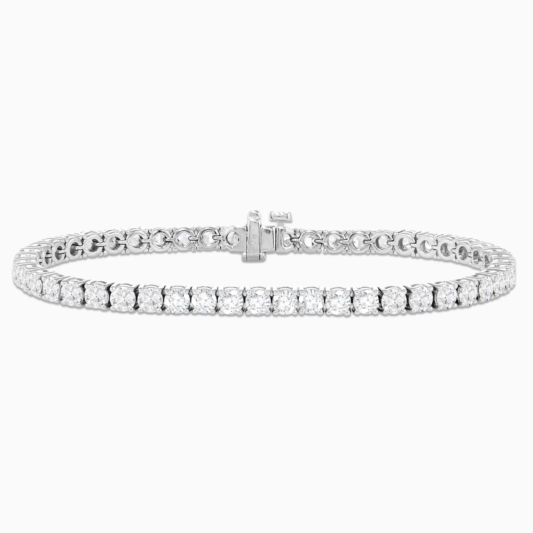 7.32 Carats Natural Diamond Tennis Bracelet