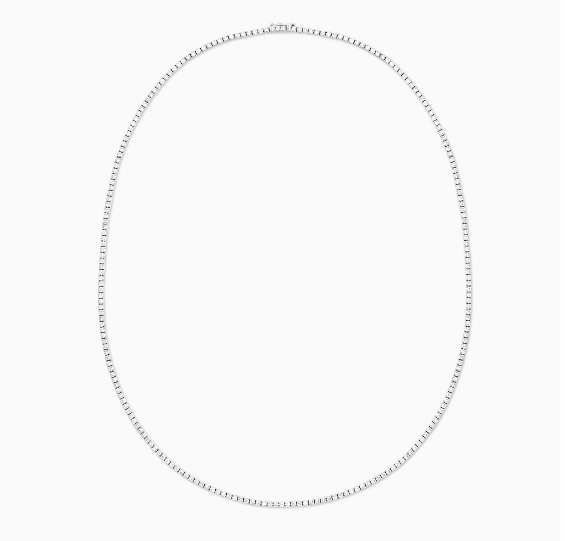 12.50 Carats Natural Diamond Tennis Necklace