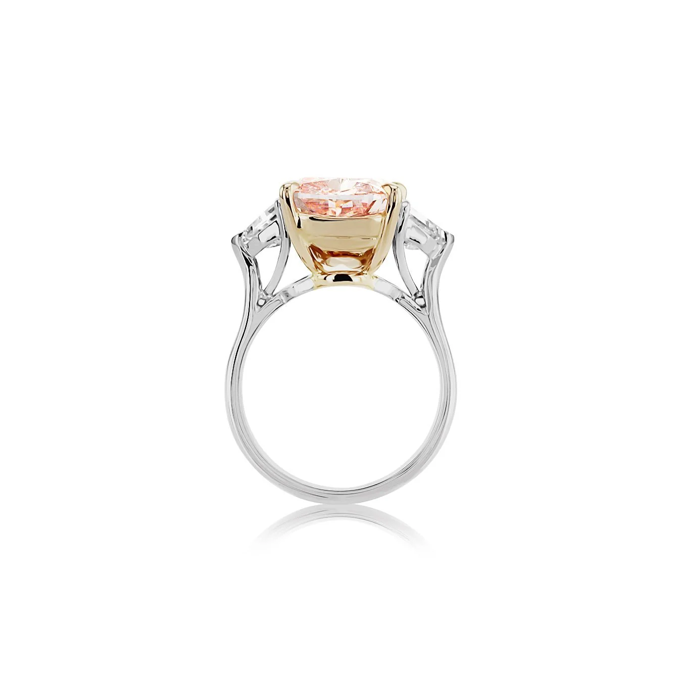 10.33 Carats Fancy Pink Lab Grown Diamond Engagement Ring - Image 3