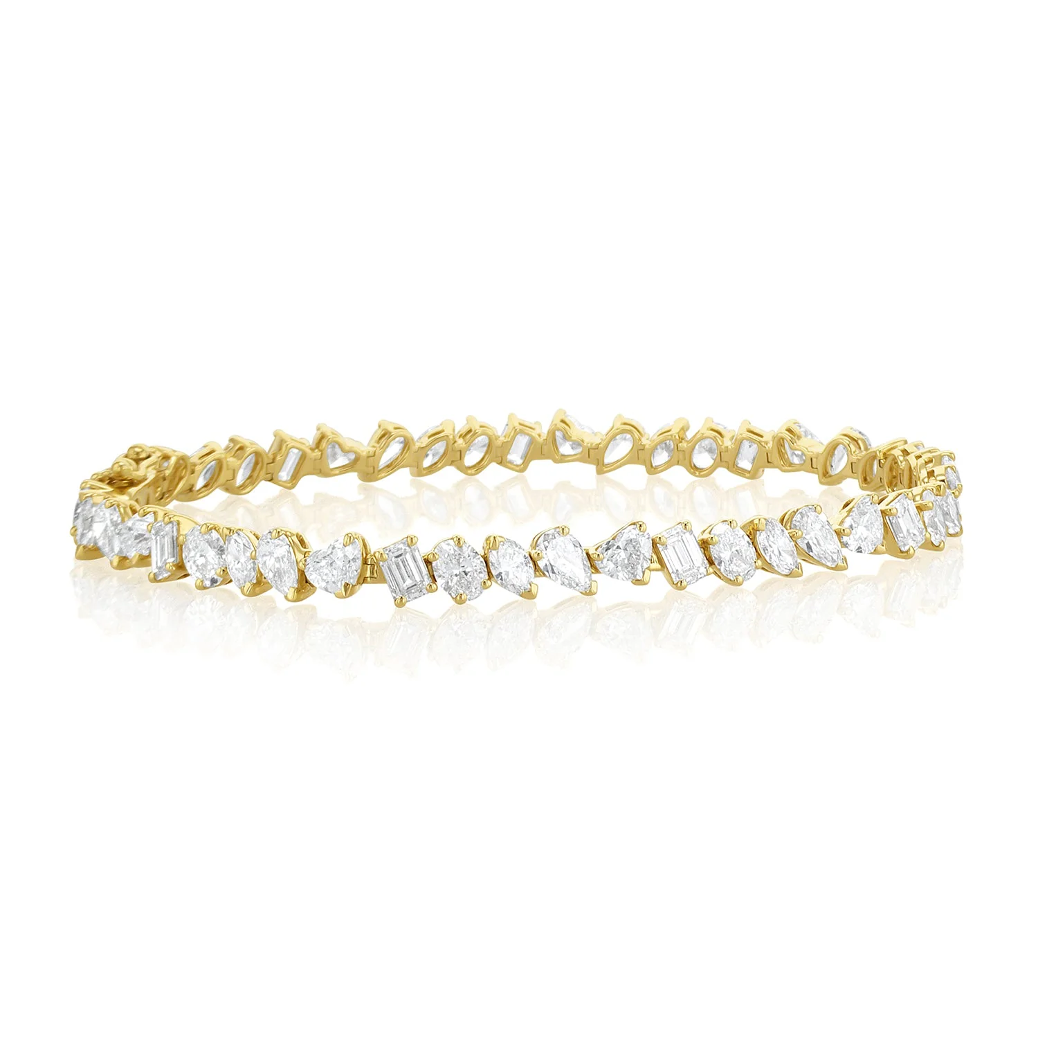 9.15 Carat Mixed Fancy Shape Diamond Bracelet - Image 2