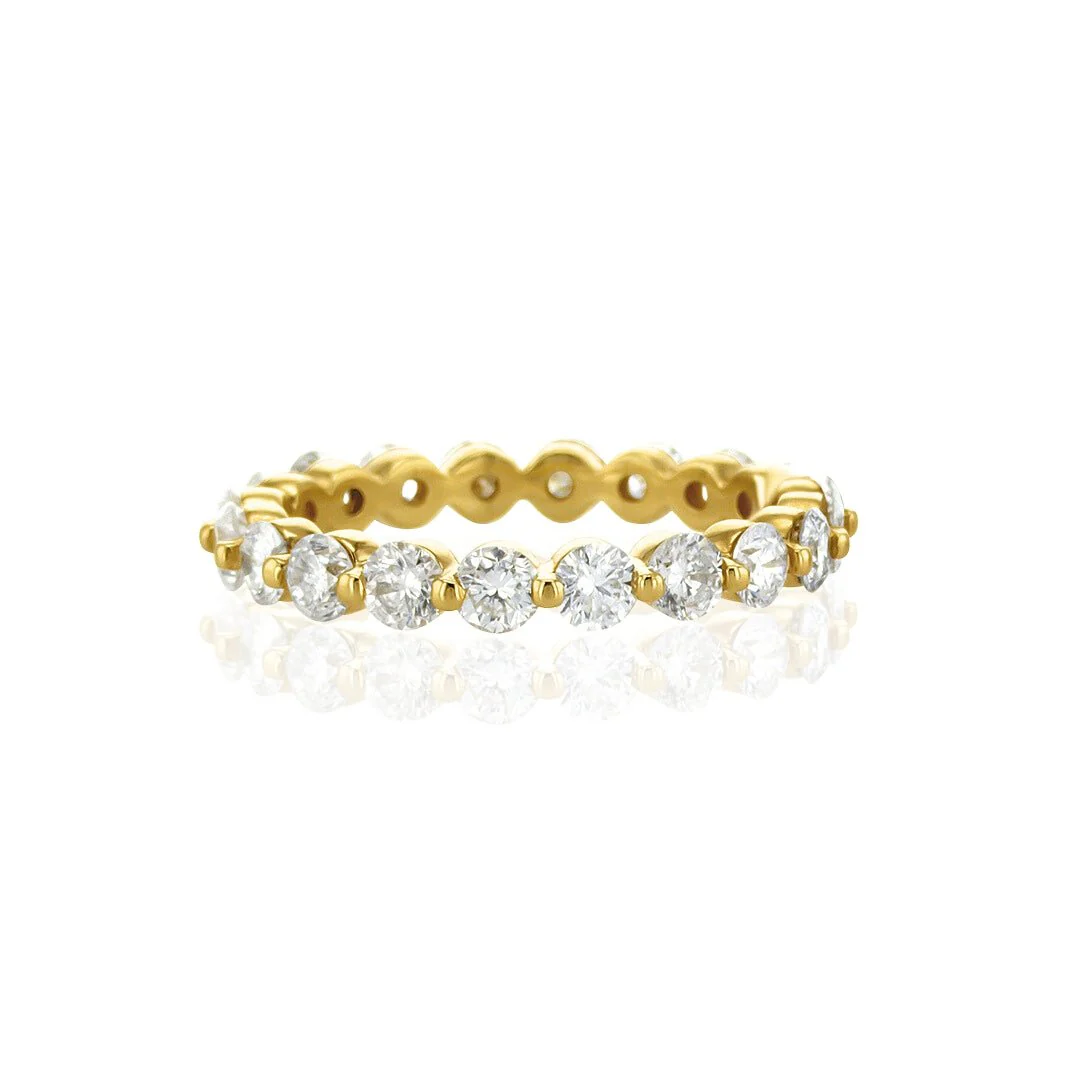 2.12 Carats Natural Diamond Eternity Band