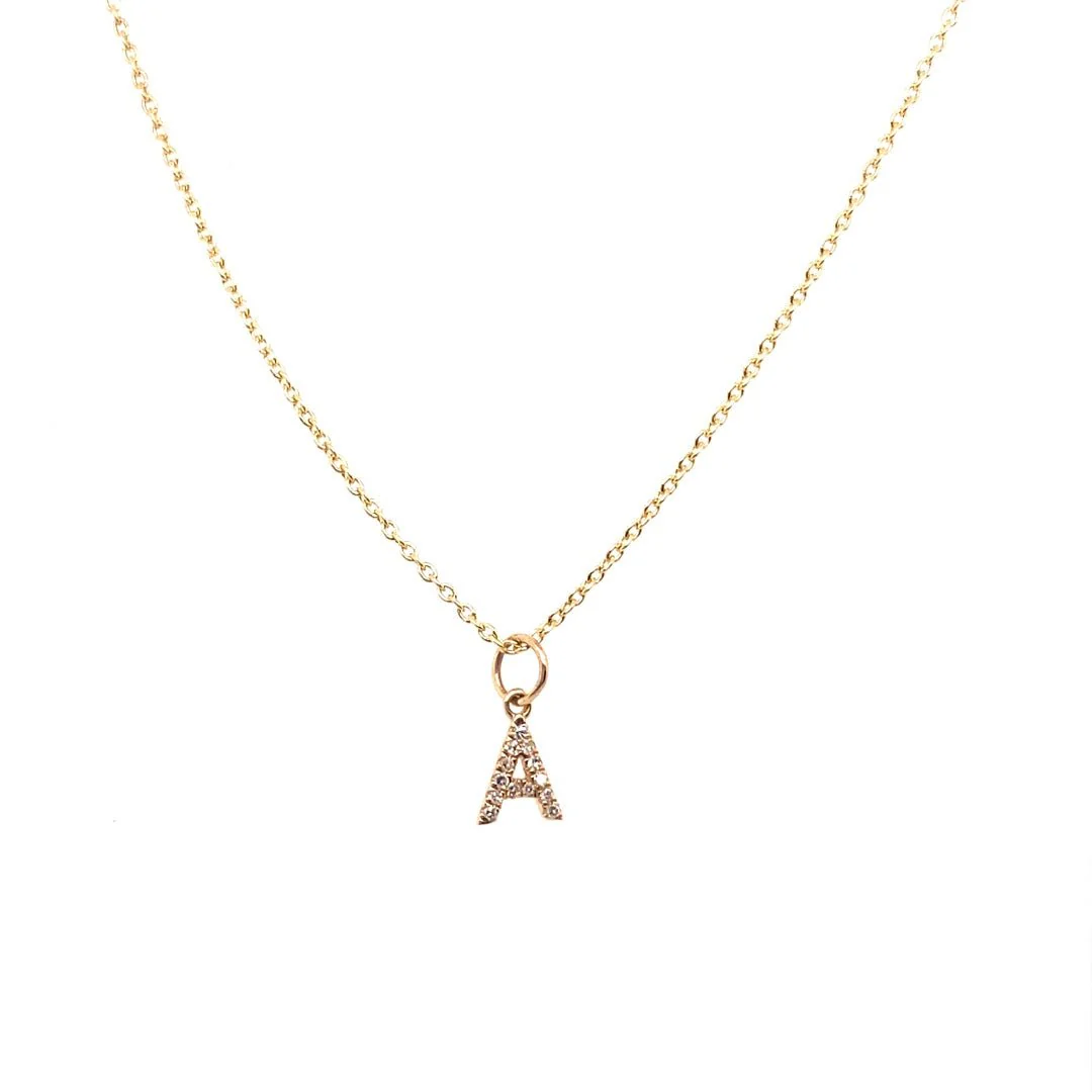 Personalized Diamond Initial Pendant - Image 17