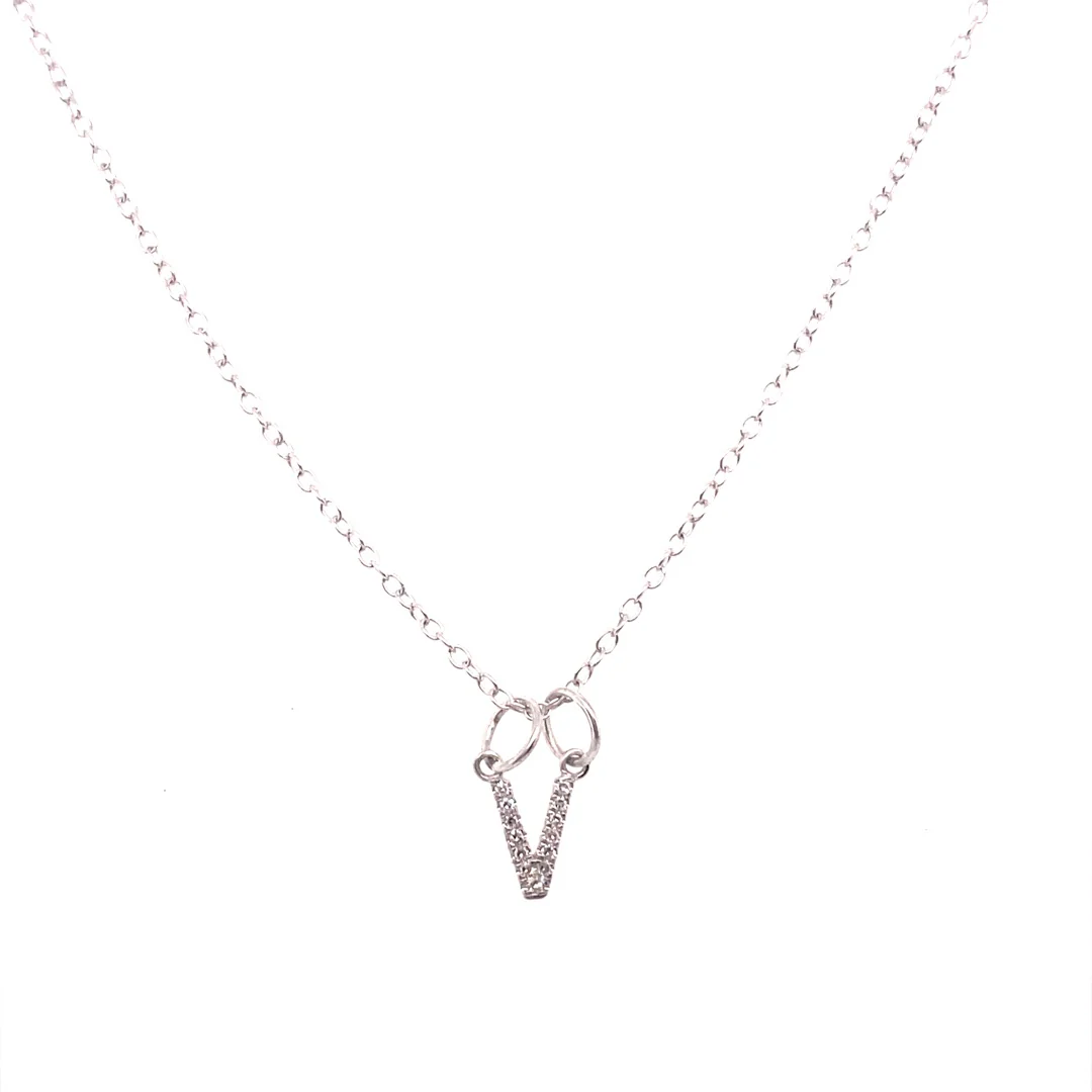 Personalized Diamond Initial Pendant - Image 9